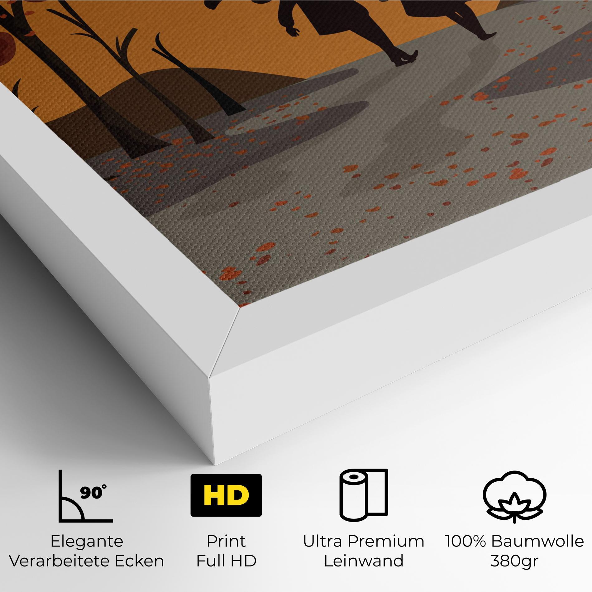 Leinwandbild Autumn Couple mockup 4