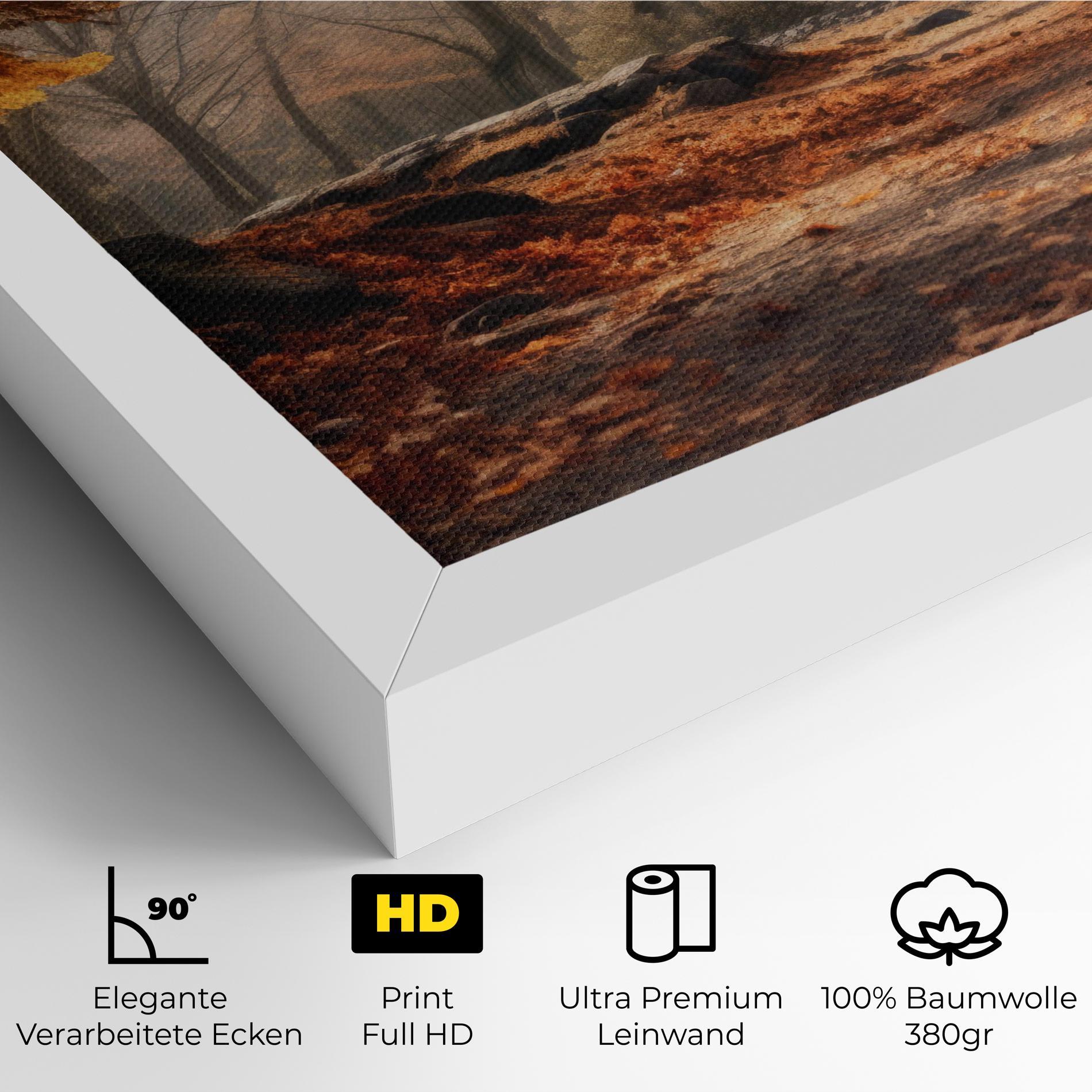 Leinwandbild Autumn Forest mockup 4
