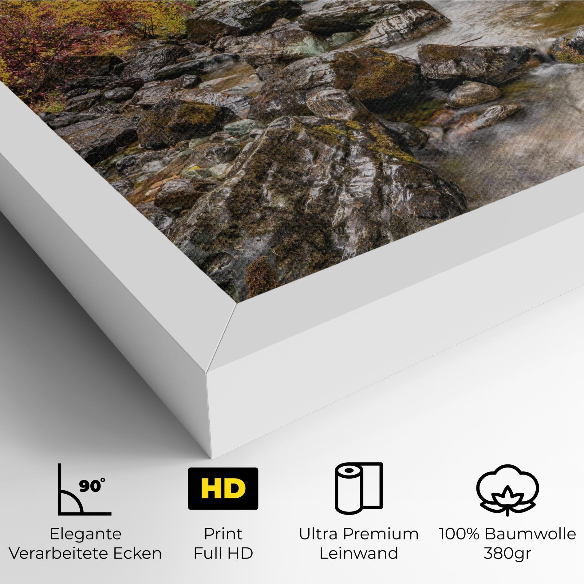 Leinwandbild Autumn Stream mockup 4