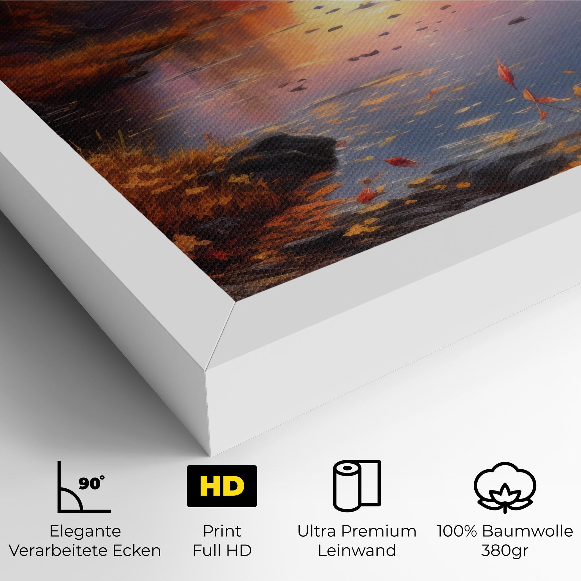 Leinwandbild Autumn Sunset mockup 4