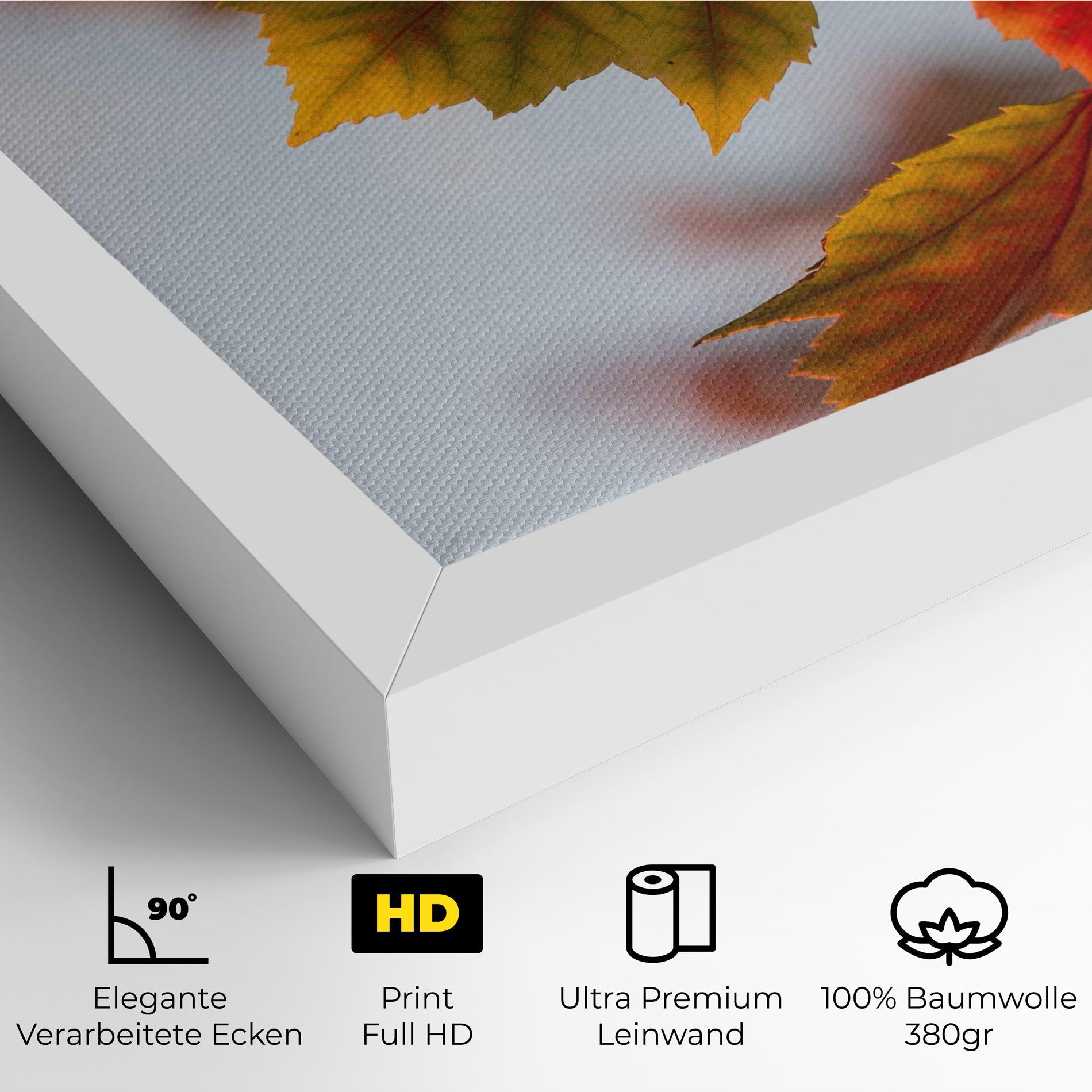 Leinwandbild Red Yellow Autumn mockup 4