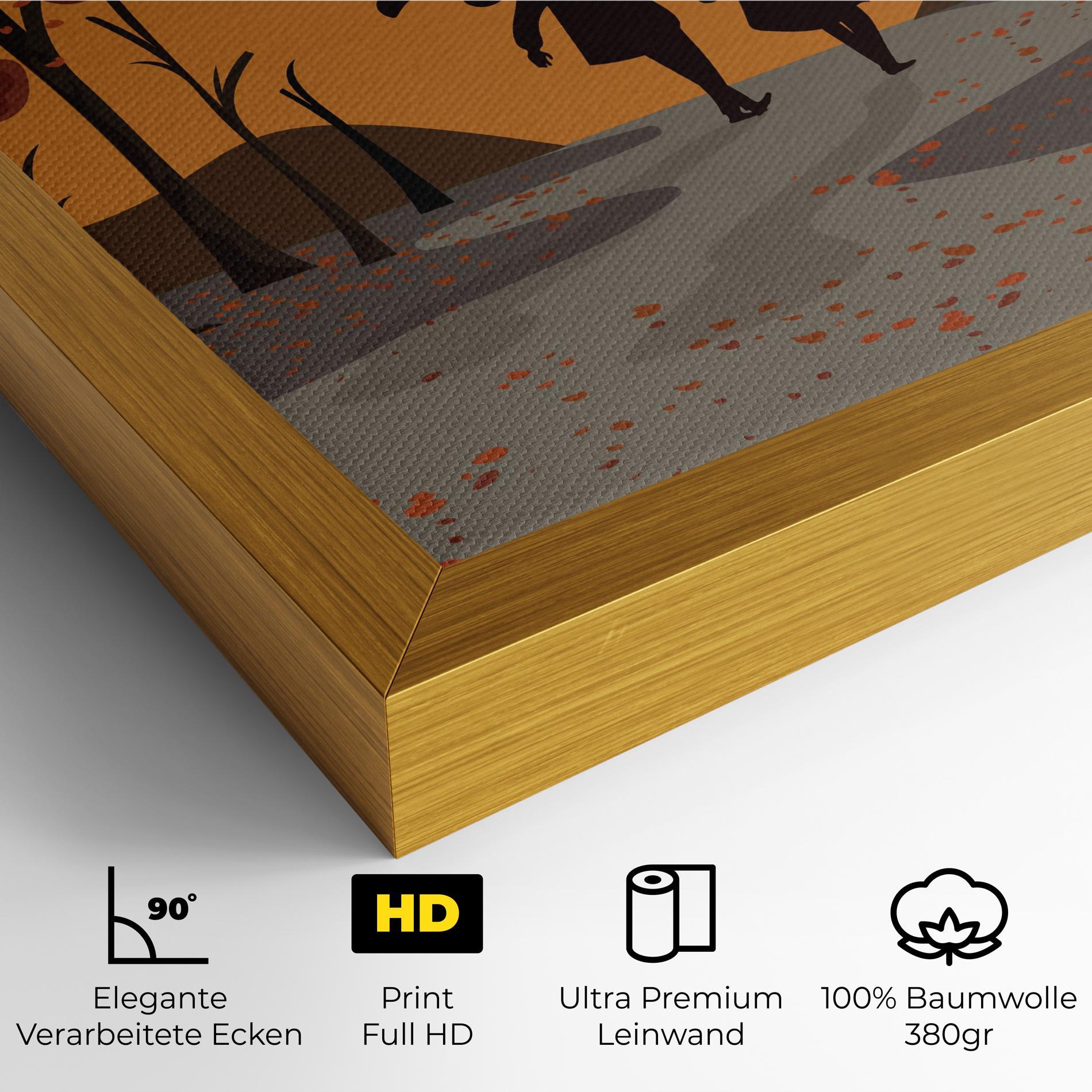 Leinwandbild Autumn Couple mockup 4