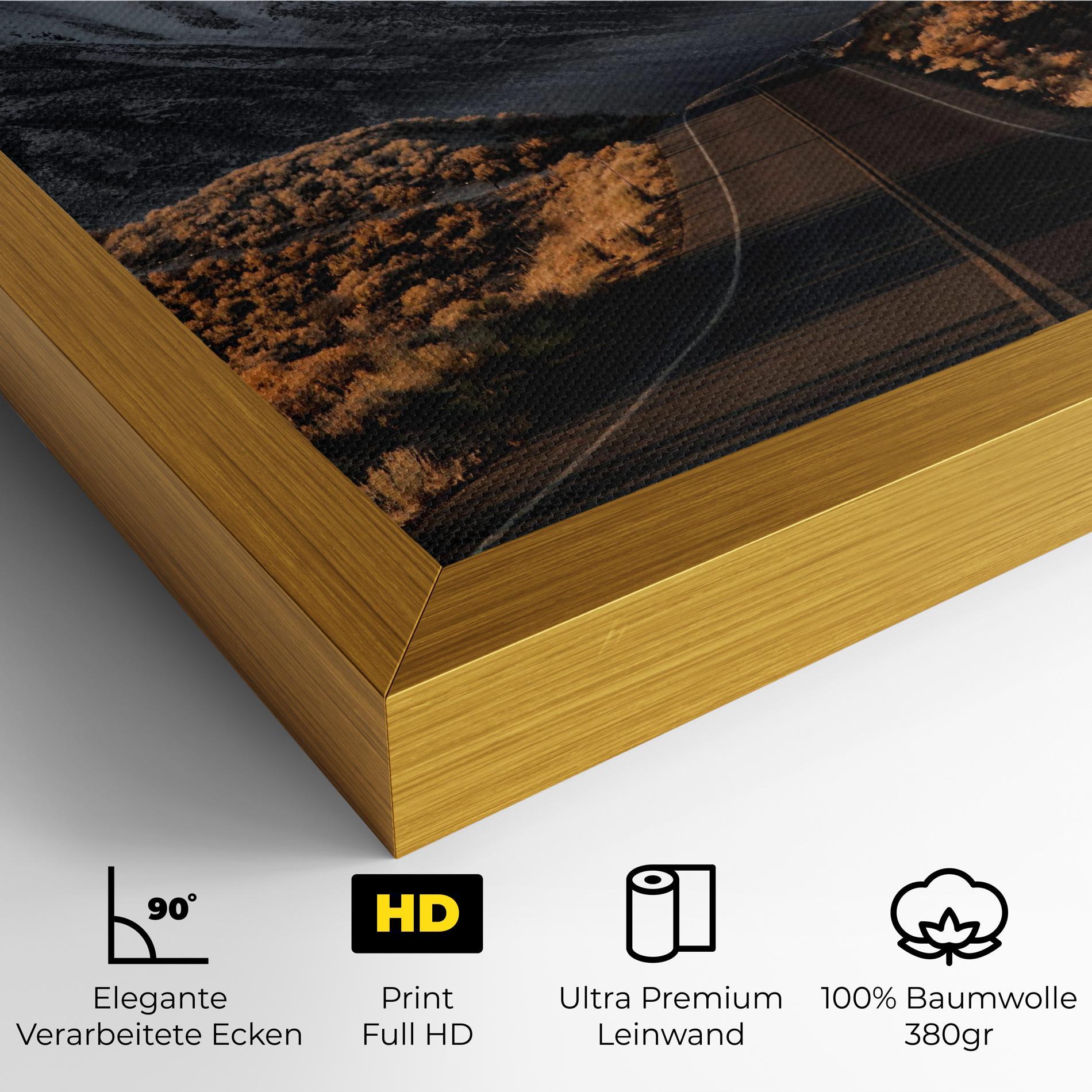 Leinwandbild Autumn Mountain View mockup 4