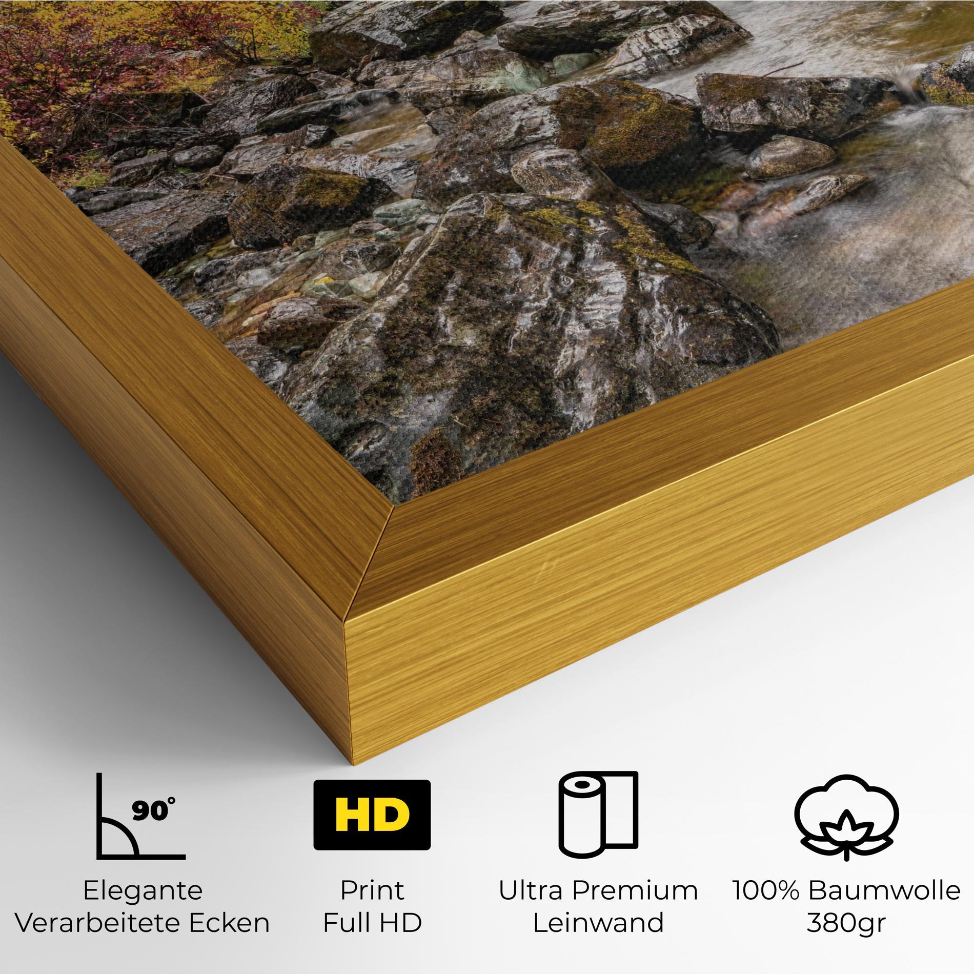 Leinwandbild Autumn Stream mockup 4