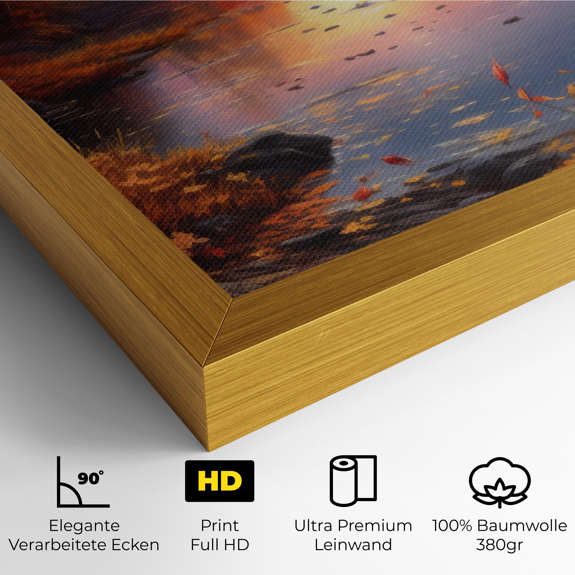 Leinwandbild Autumn Sunset mockup 4