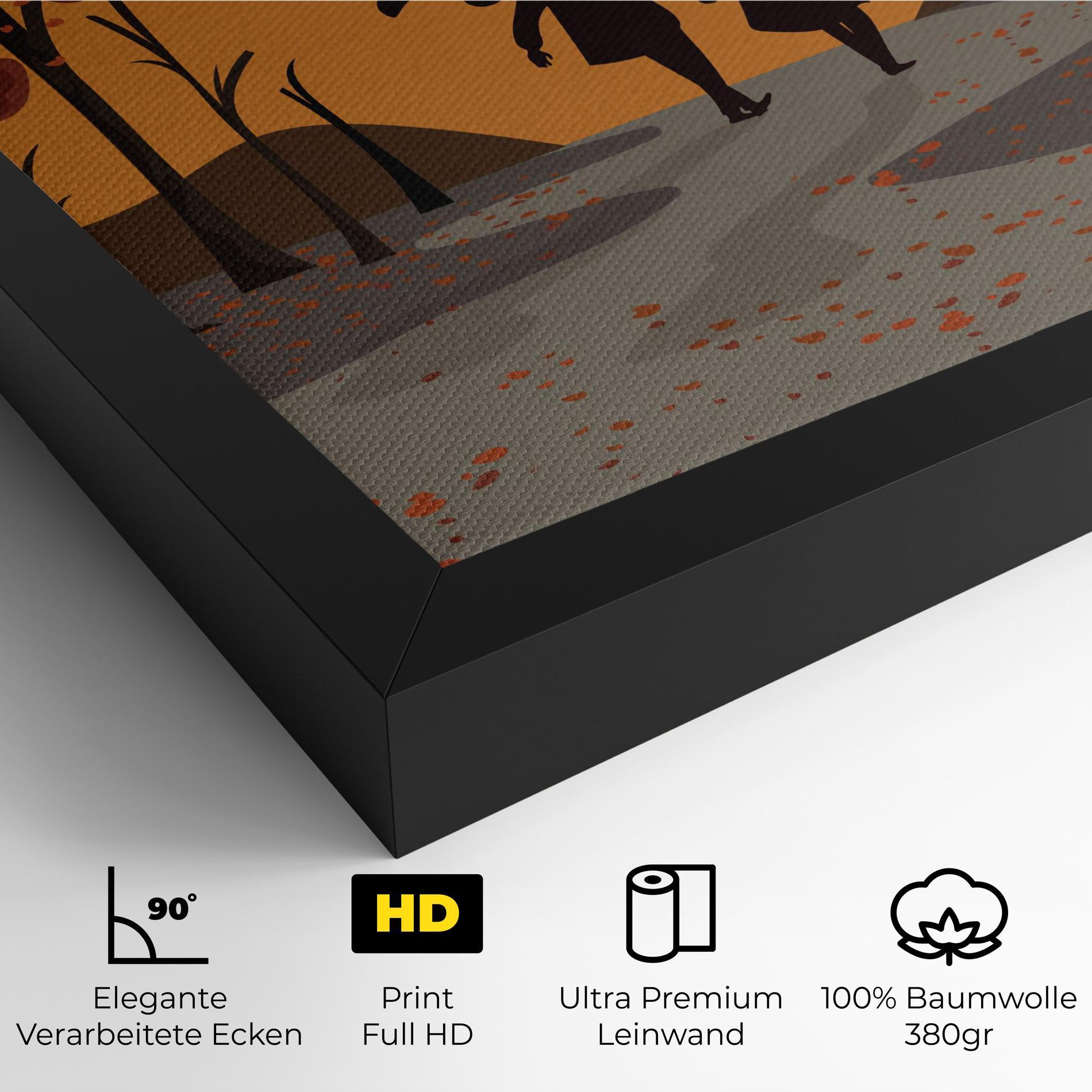 Leinwandbild Autumn Couple mockup 4