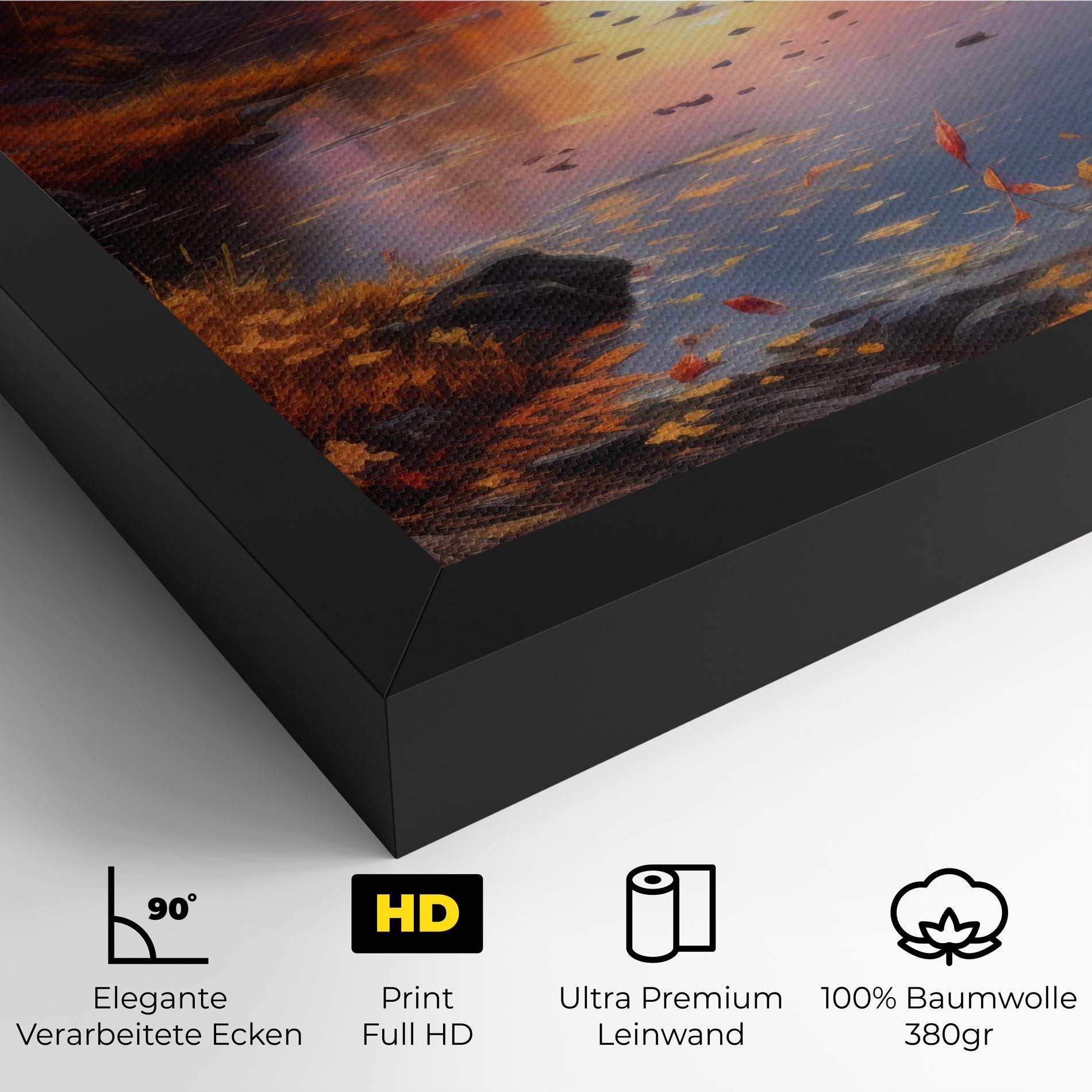 Leinwandbild Autumn Sunset mockup 4