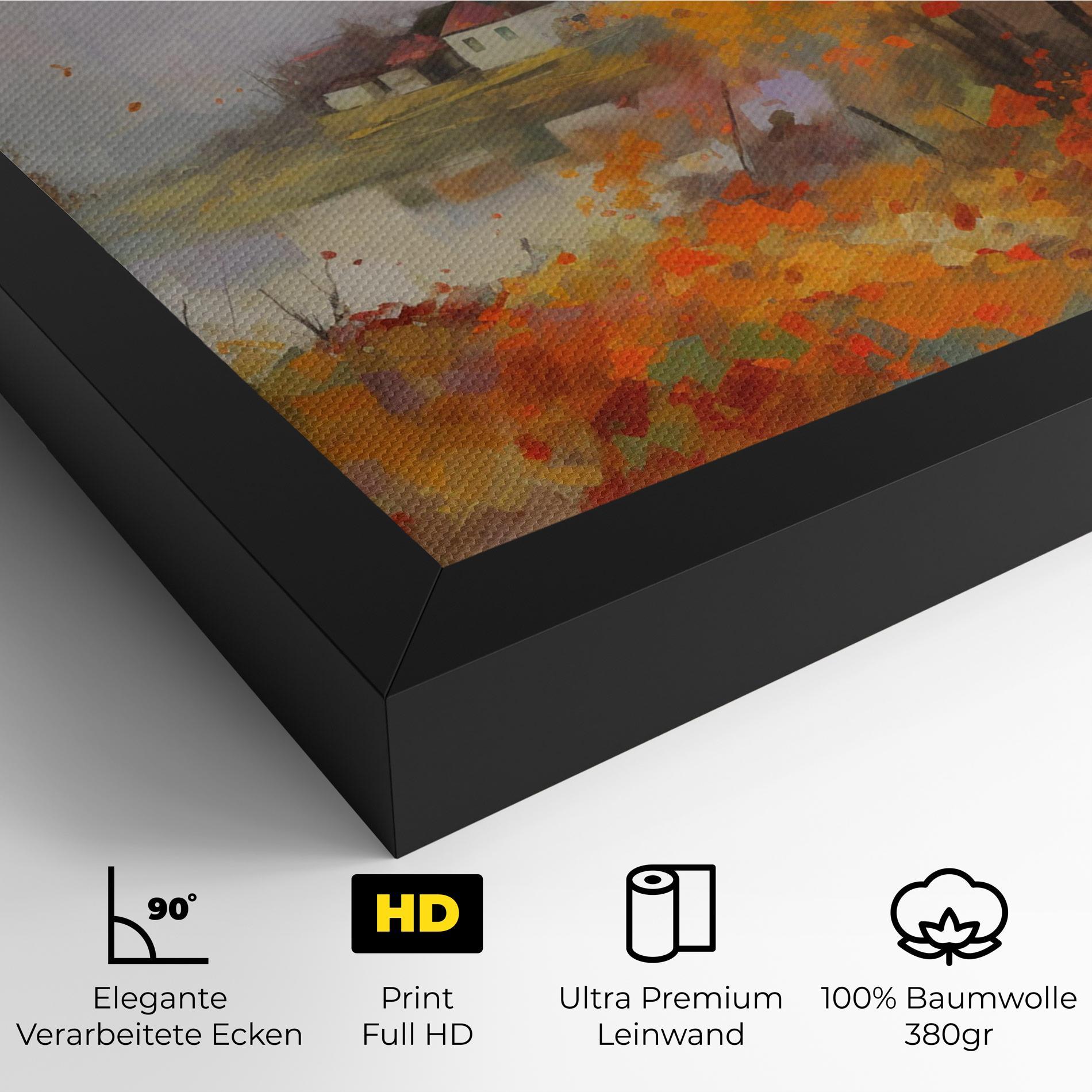 Leinwandbild Autumnal Painting mockup 4