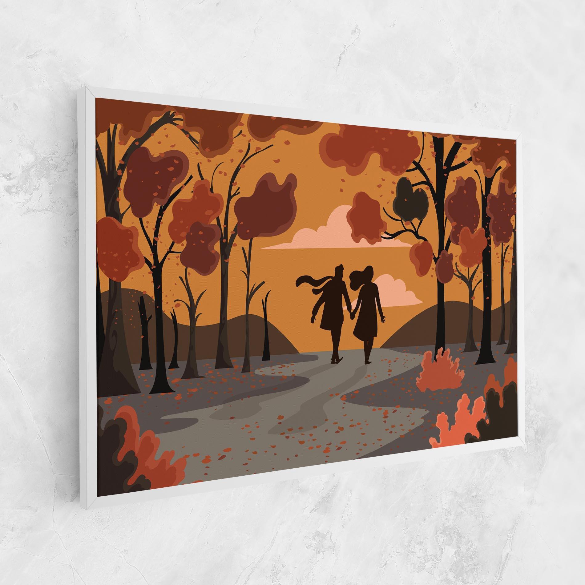 Leinwandbild Autumn Couple mockup 1