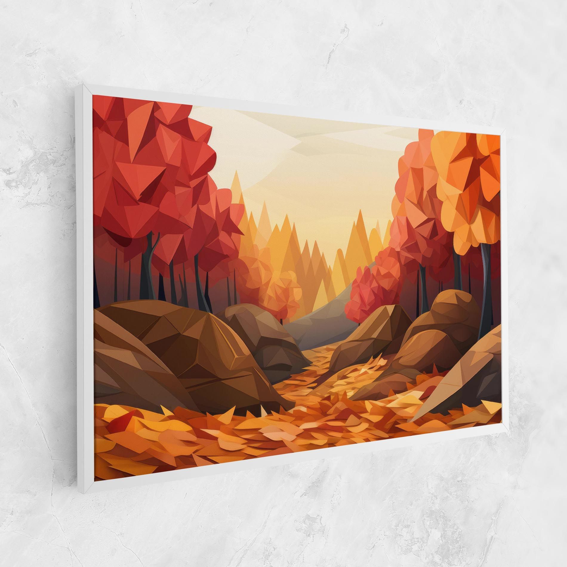 Autumn Orange Forest mockup 1