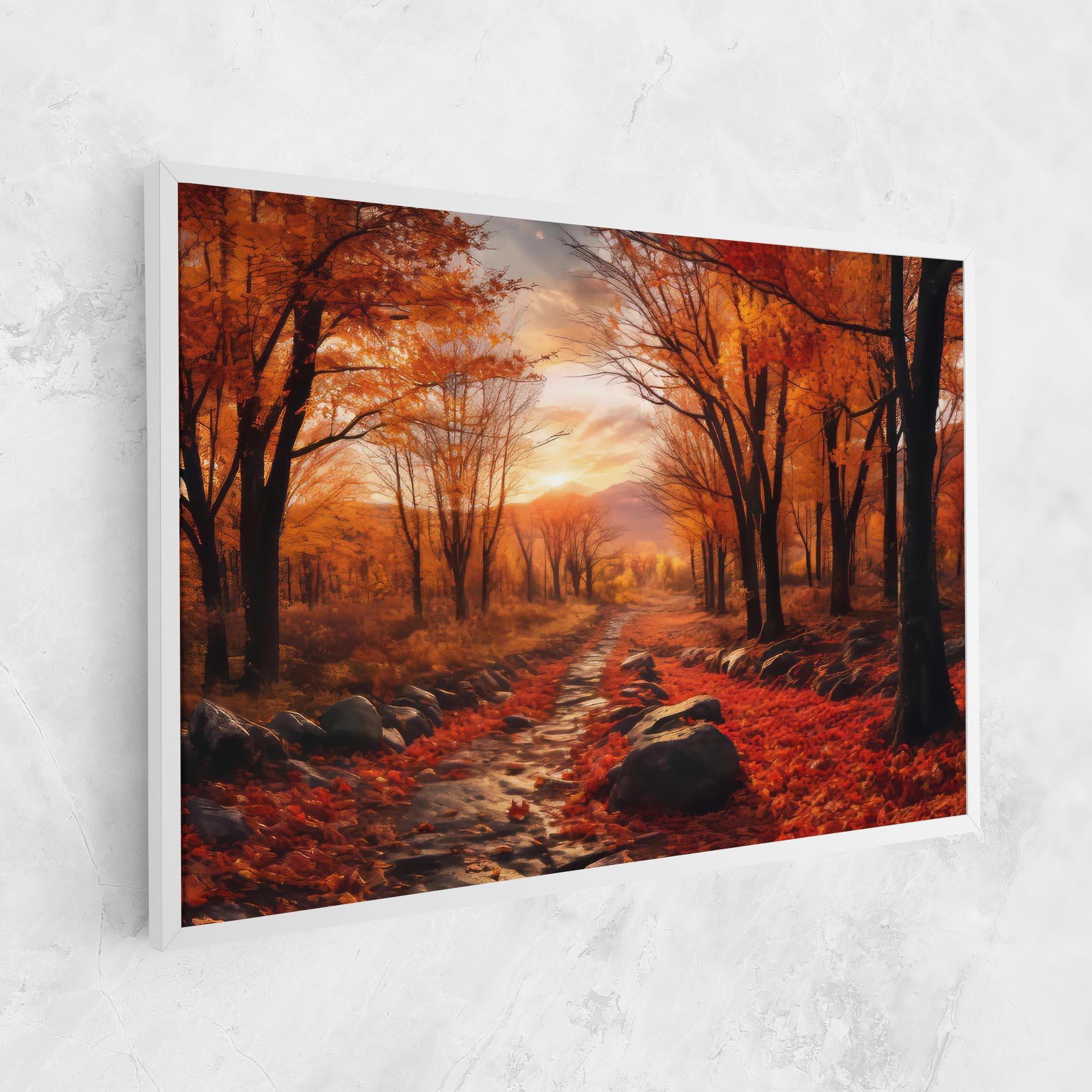 Leinwandbild Autumn Path mockup 1