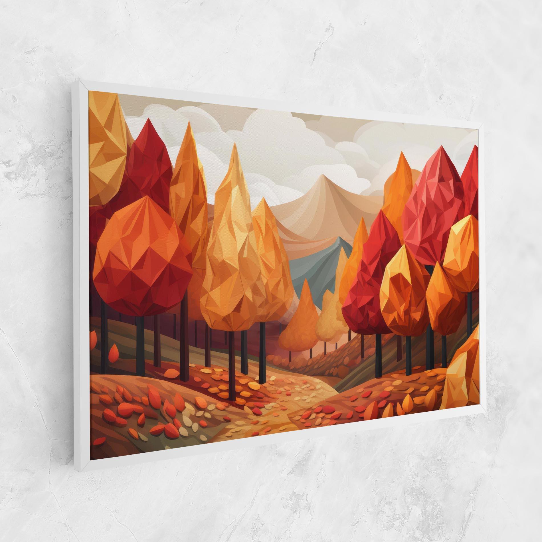 Leinwandbild Colorful Trees Art mockup 1