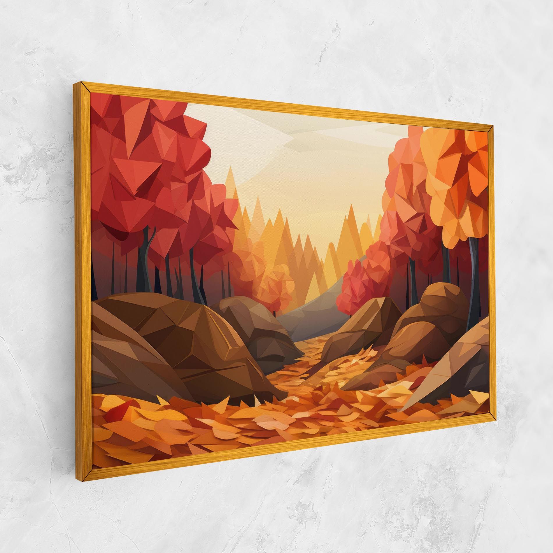 Autumn Orange Forest mockup 1
