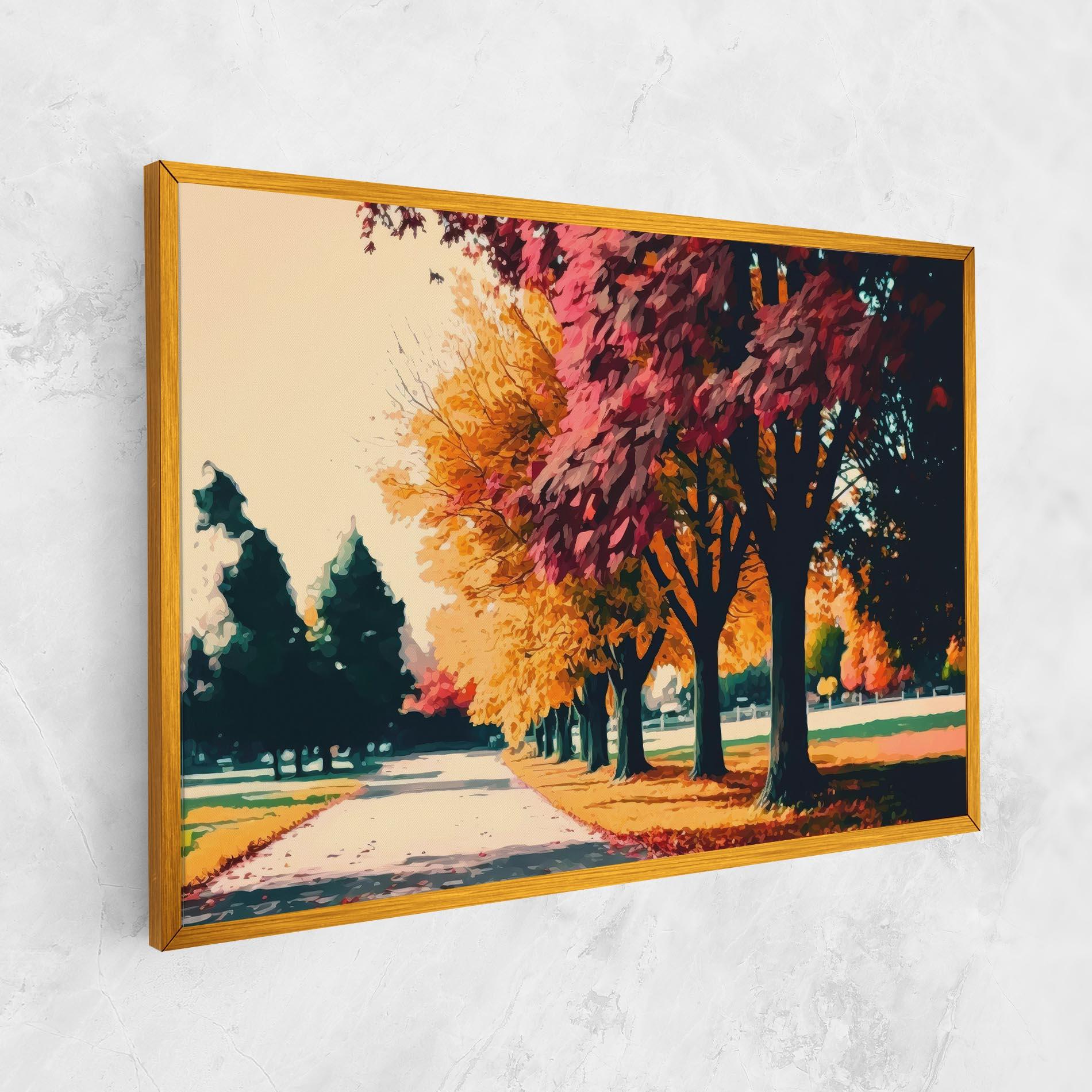 Leinwandbild Autumn Park mockup 1
