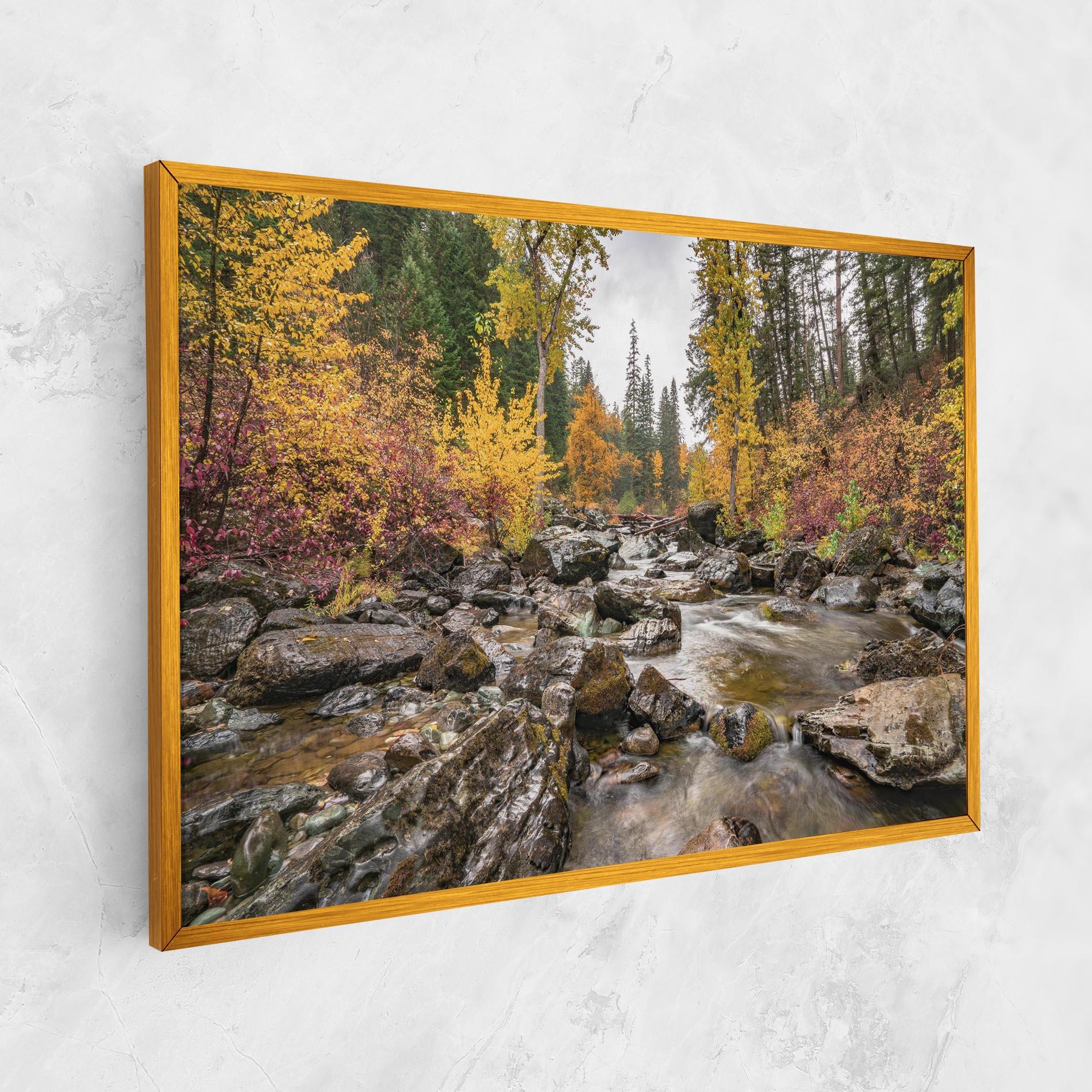 Leinwandbild Autumn Stream mockup 1