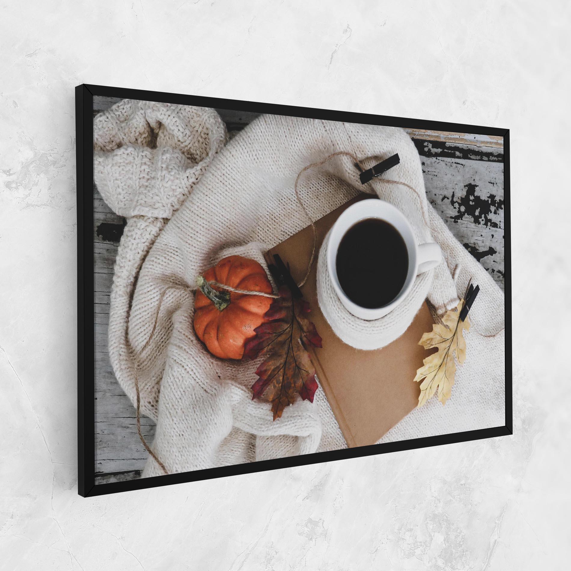 Leinwandbild Autumn Coffee mockup 1