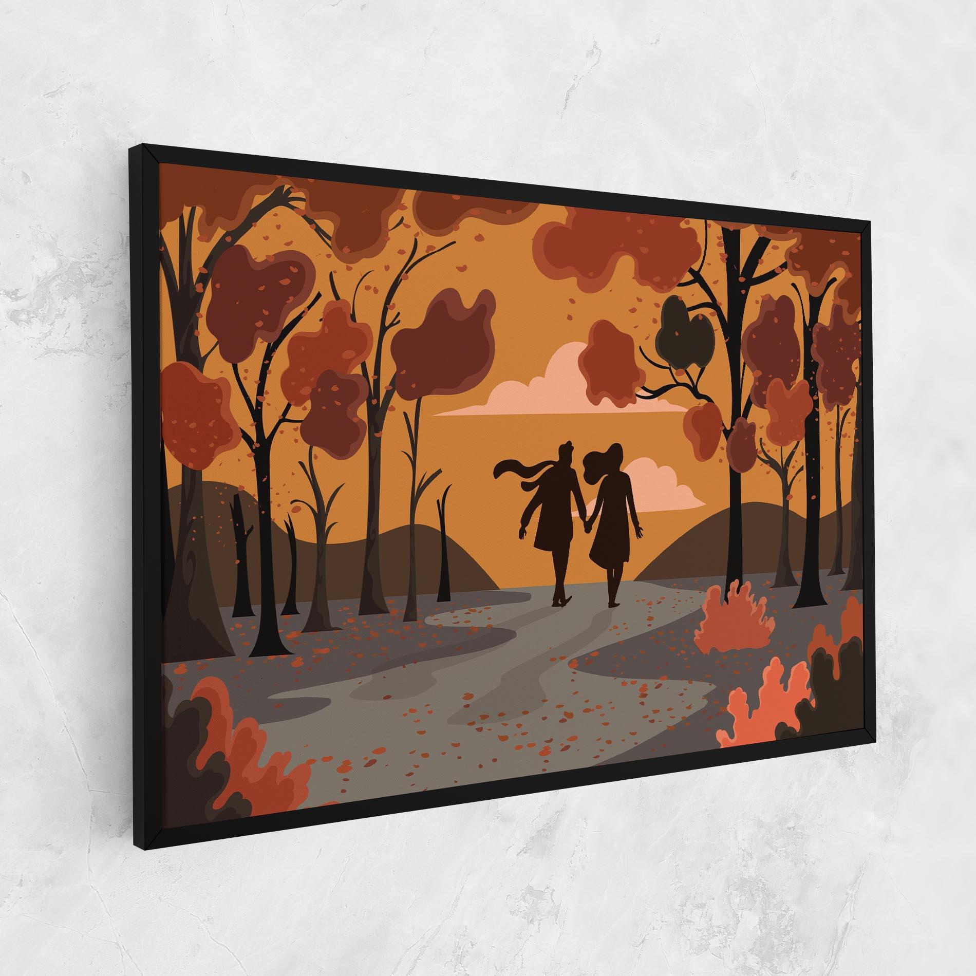 Leinwandbild Autumn Couple mockup 1