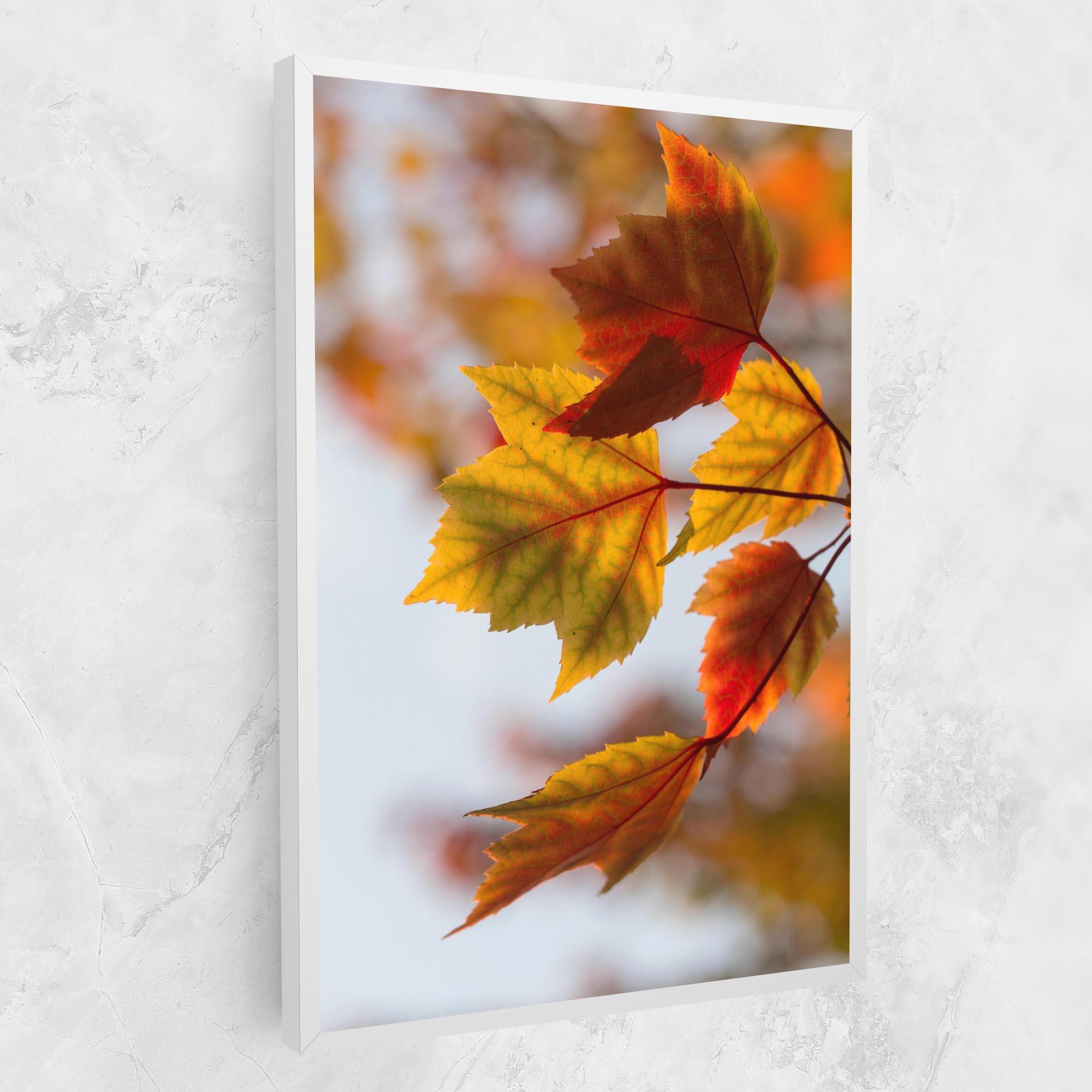 Leinwandbild Red Yellow Autumn mockup 1