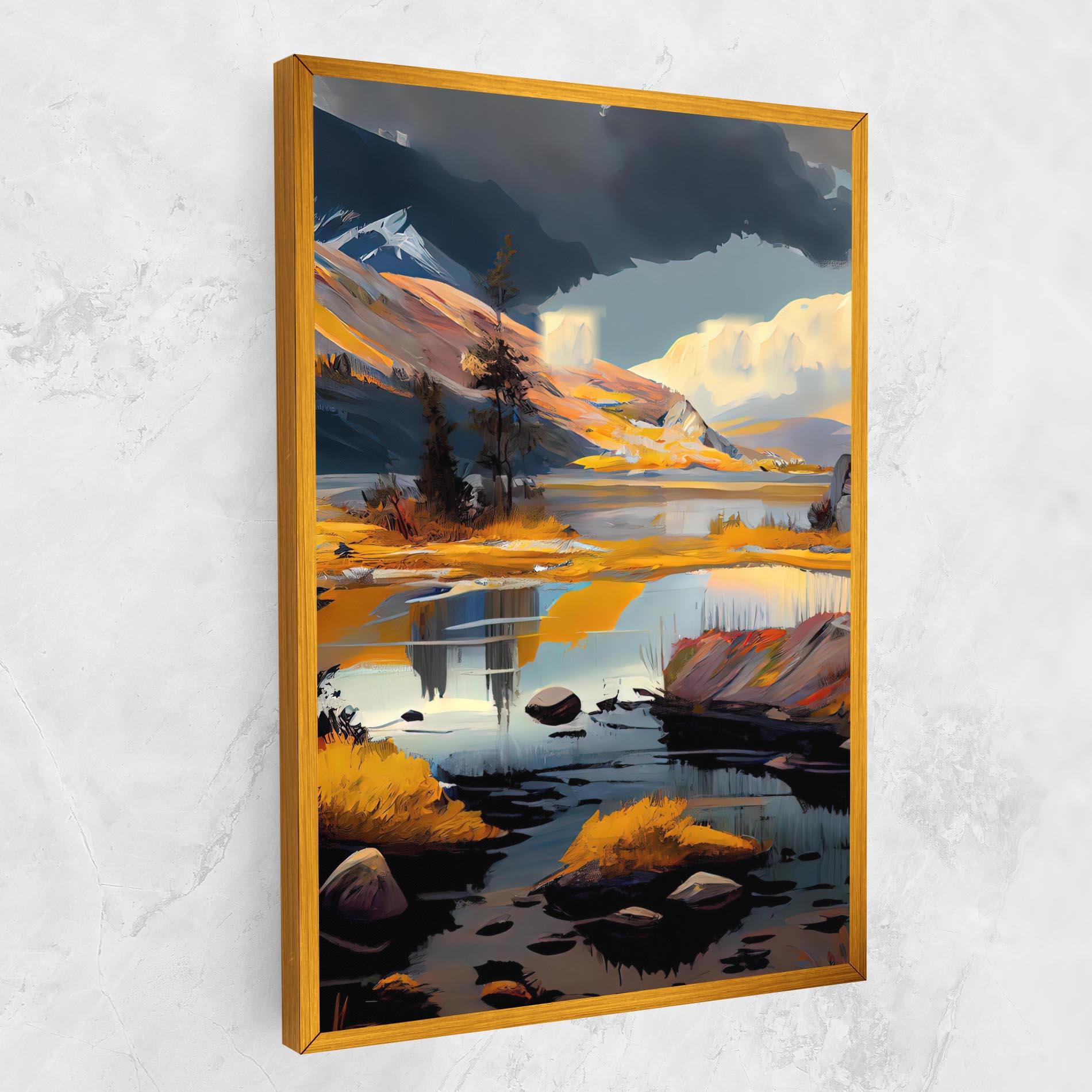 Leinwandbild Autumn Landscape mockup 1