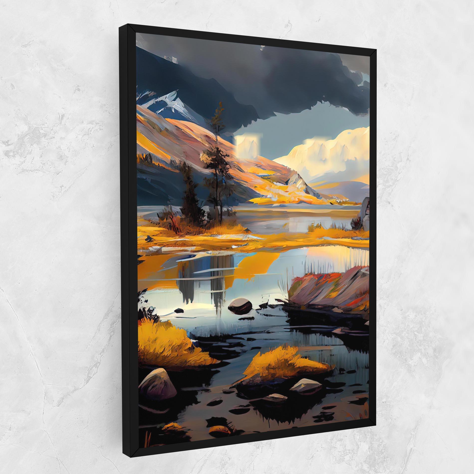 Leinwandbild Autumn Landscape mockup 1