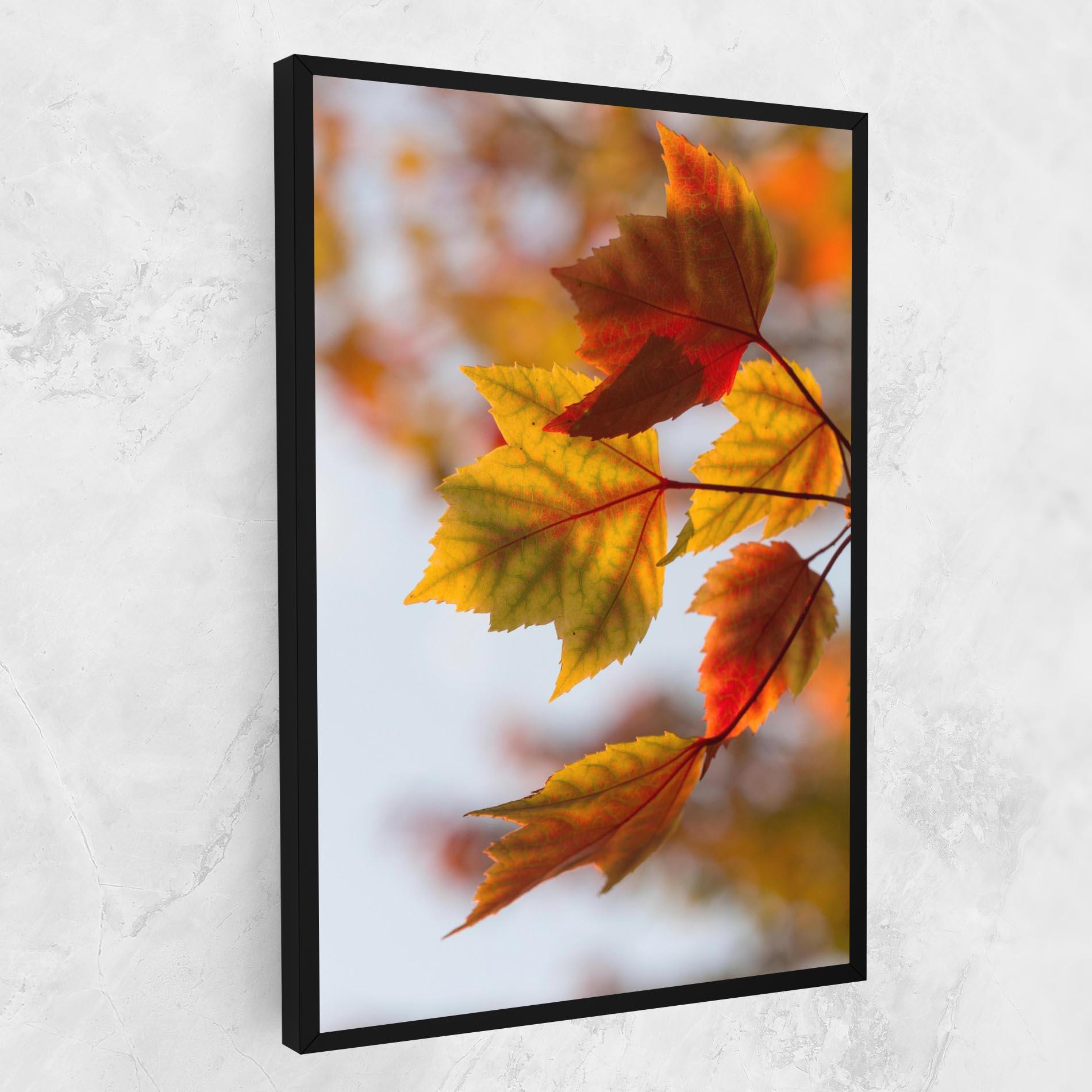 Leinwandbild Red Yellow Autumn mockup 1