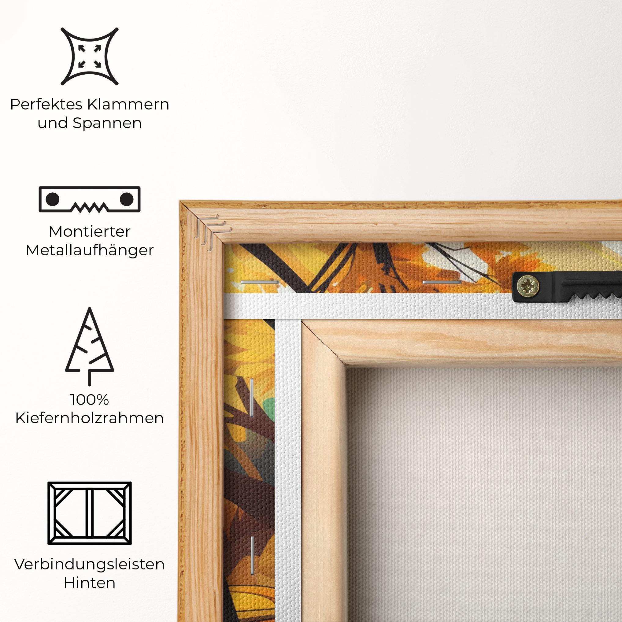 Leinwandbild Autumn Forest Art mockup 5