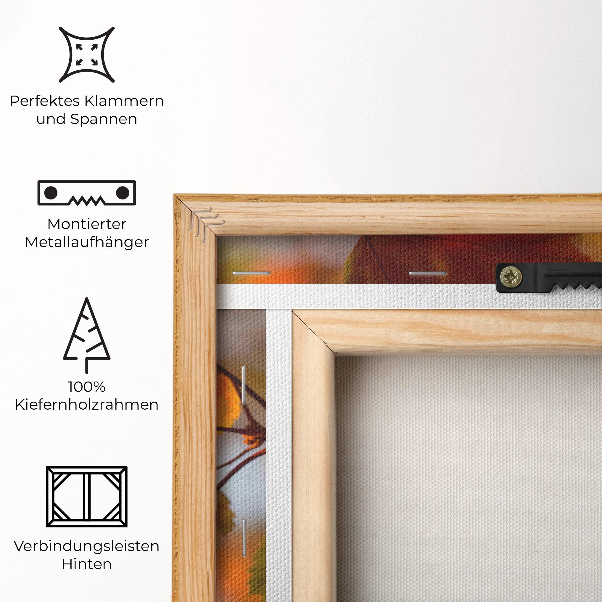 Leinwandbild Red Yellow Autumn mockup 5