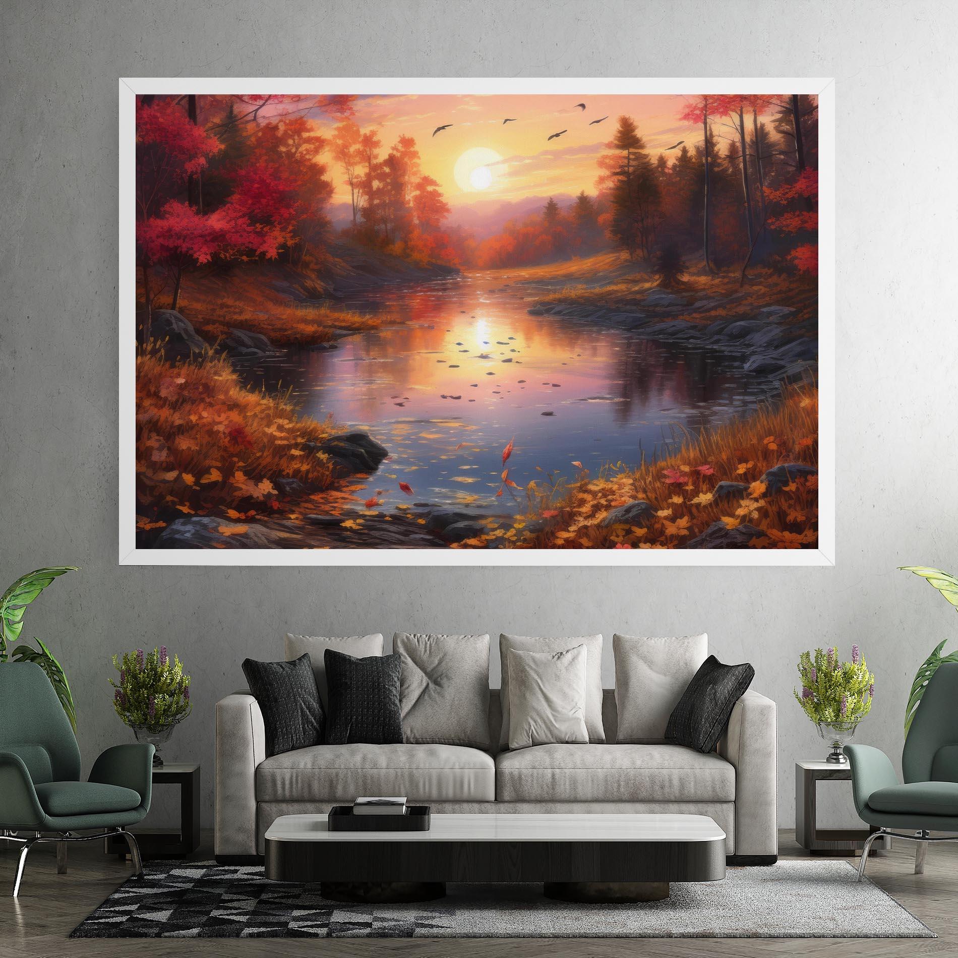 Leinwandbild Autumn Sunset mockup 7