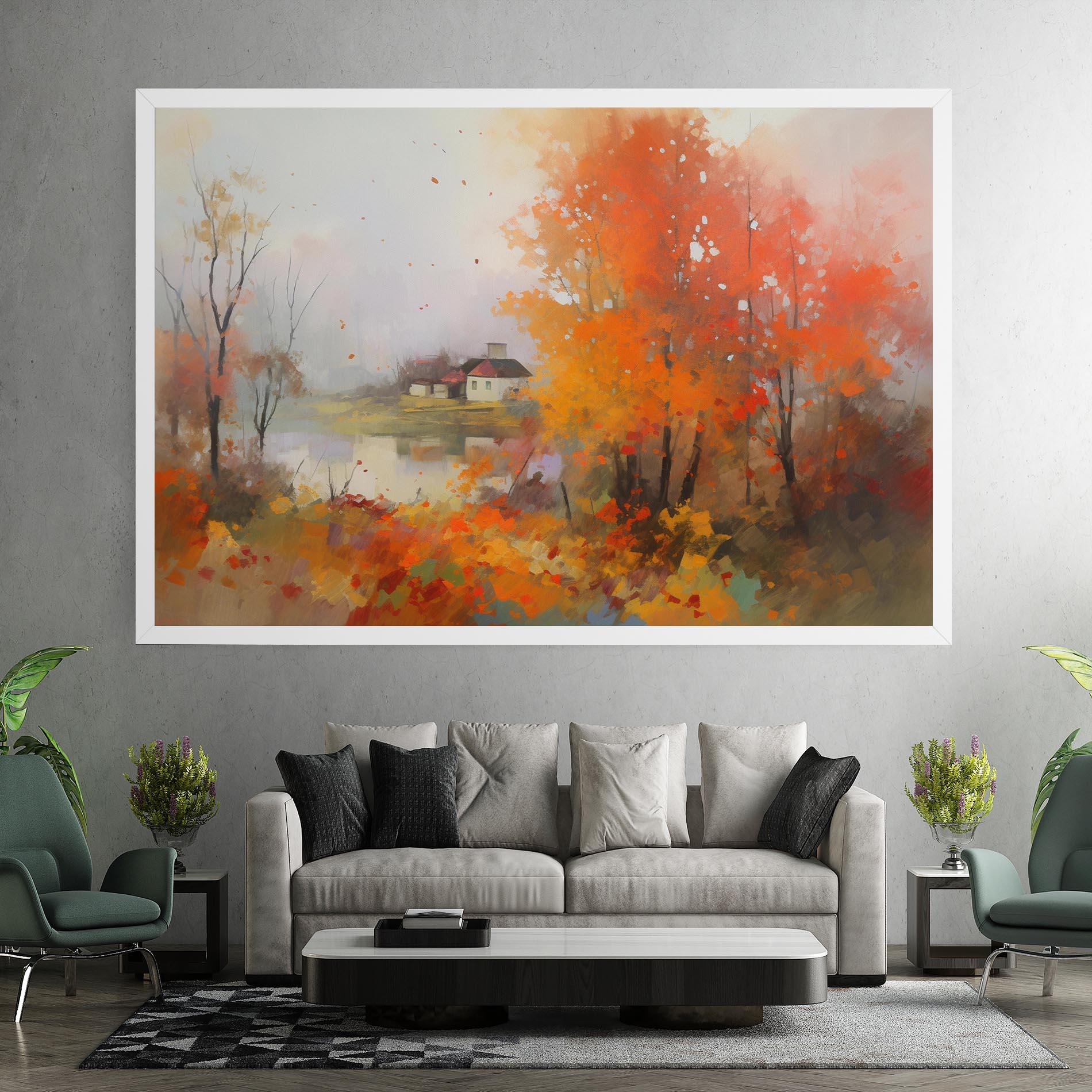 Leinwandbild Autumnal Painting mockup 7