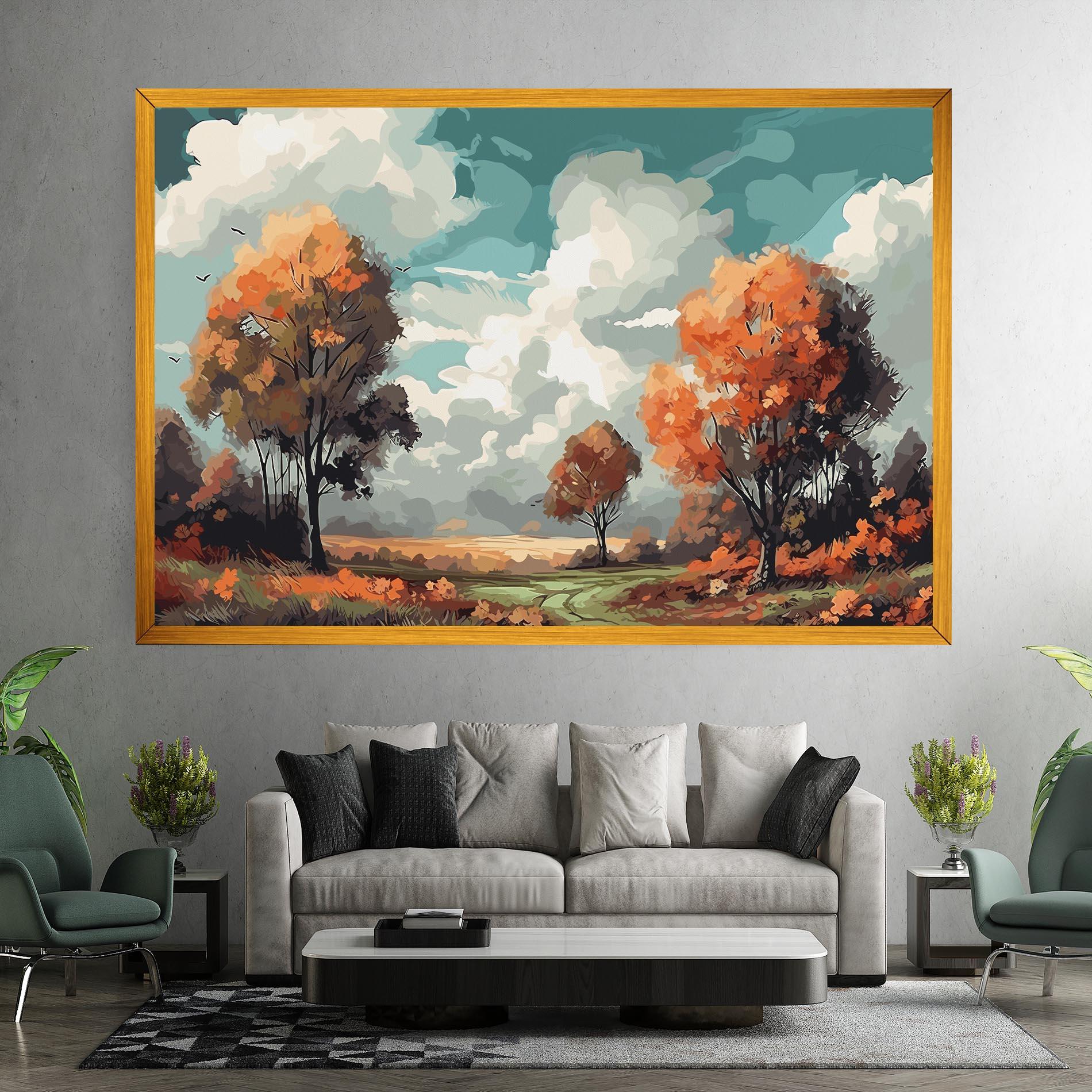 Leinwandbild Autumn Art mockup 7