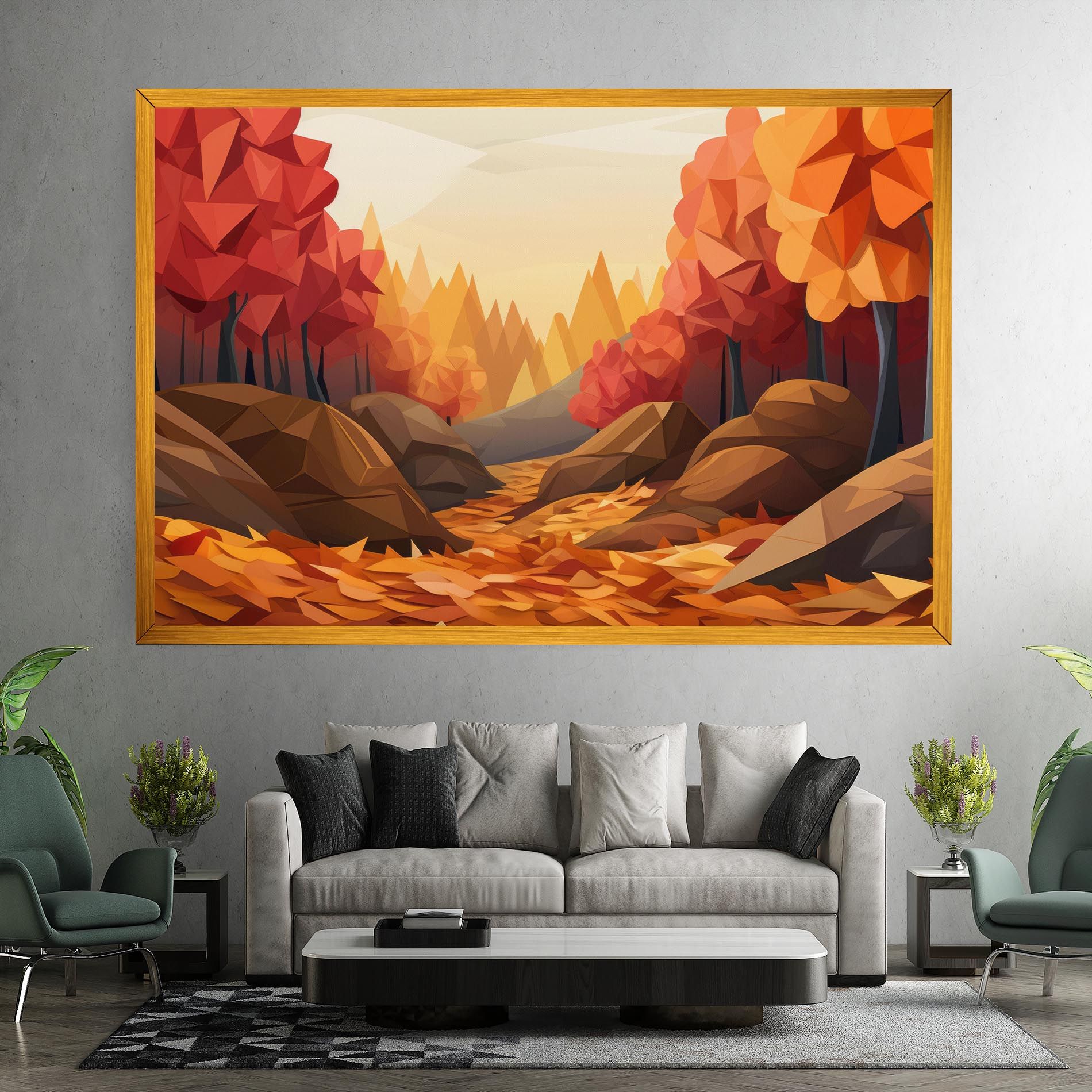 Autumn Orange Forest mockup 7