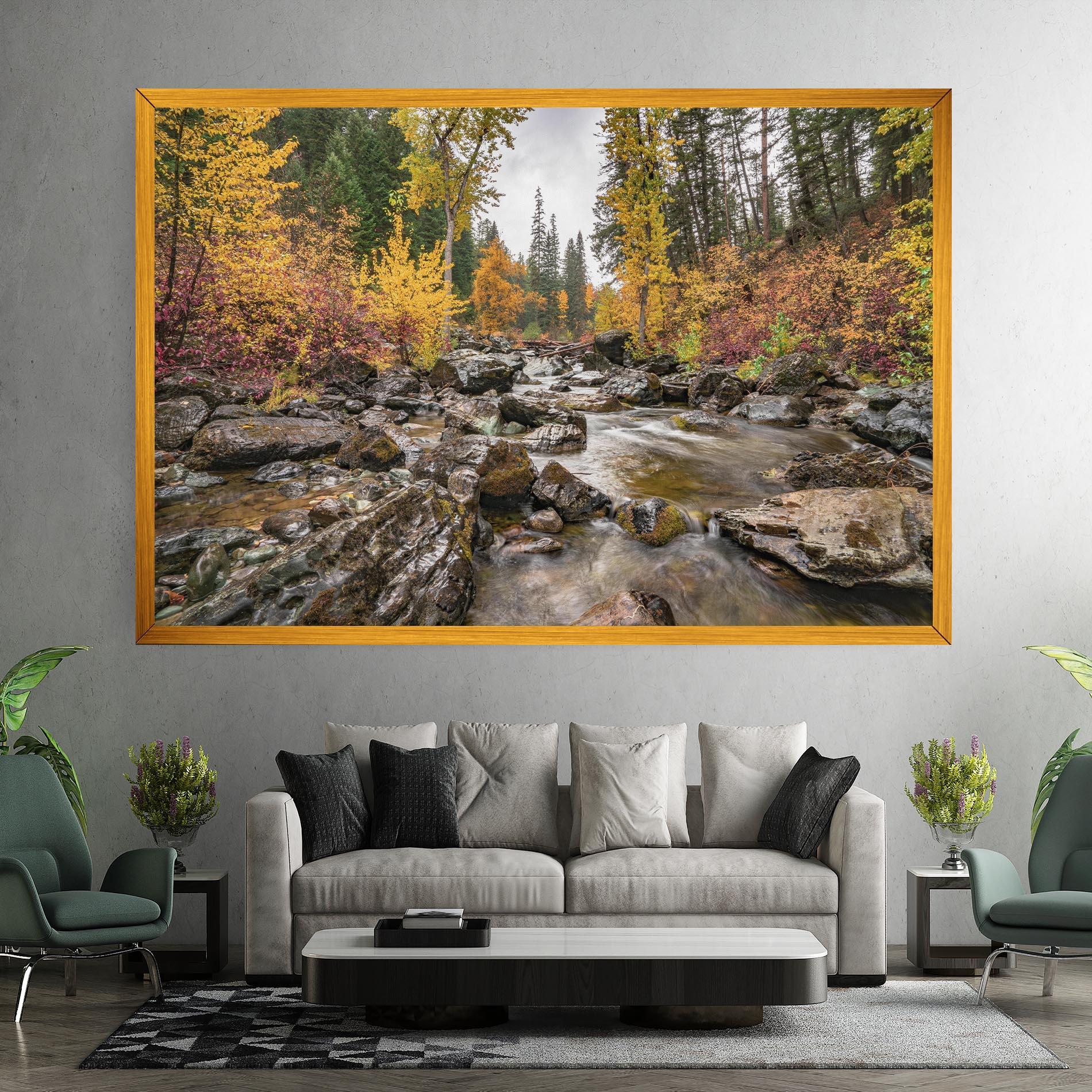 Leinwandbild Autumn Stream mockup 7