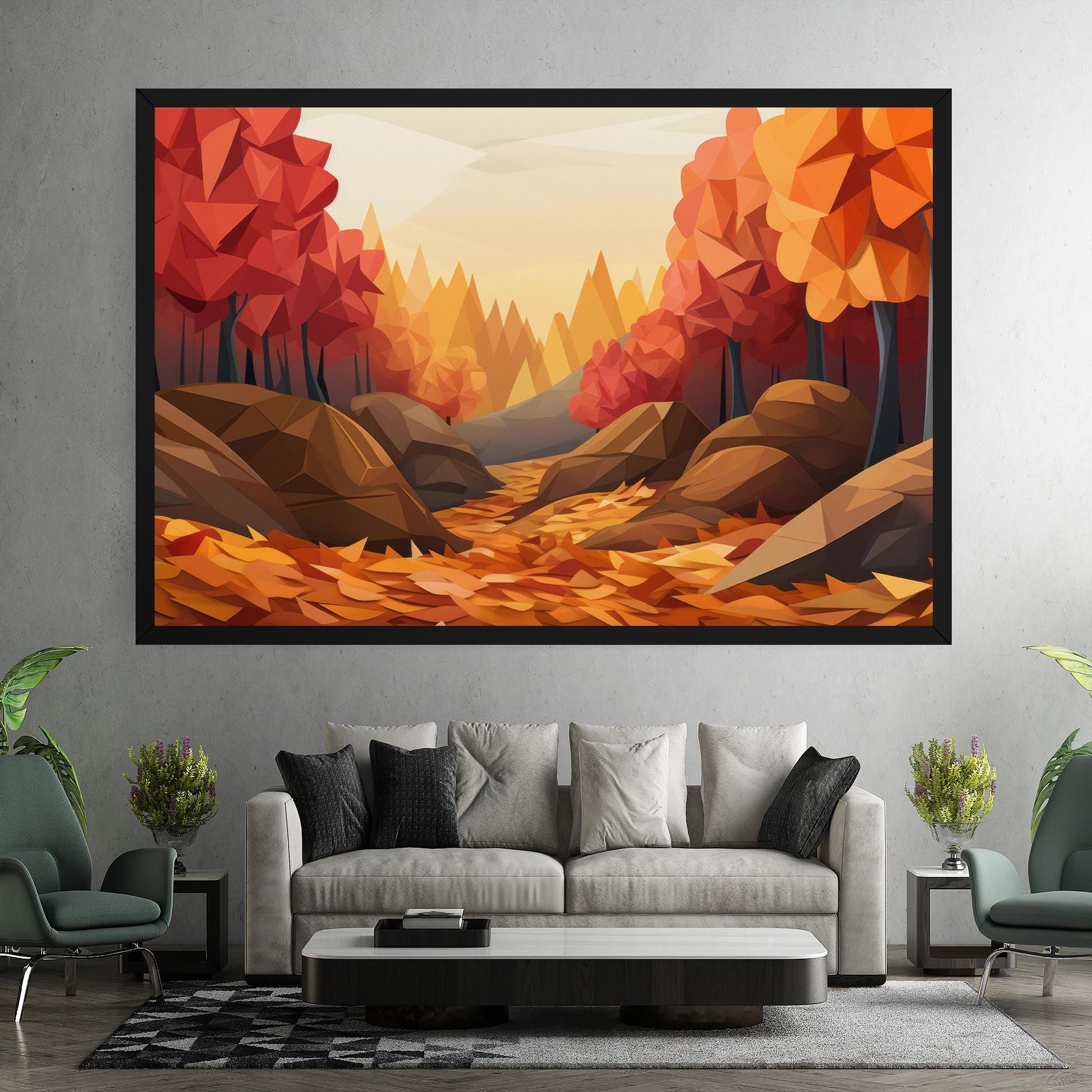Autumn Orange Forest mockup 7