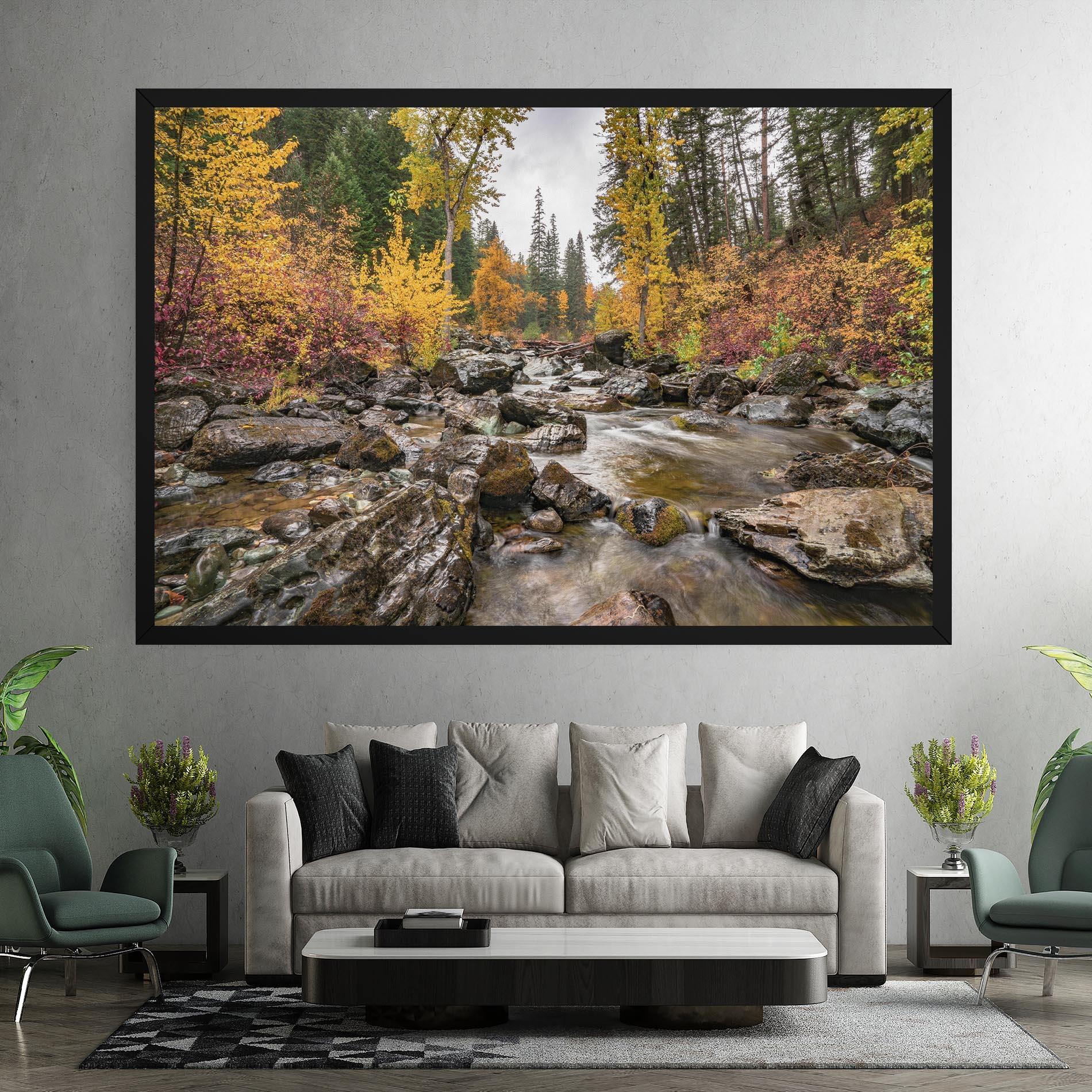 Leinwandbild Autumn Stream mockup 7