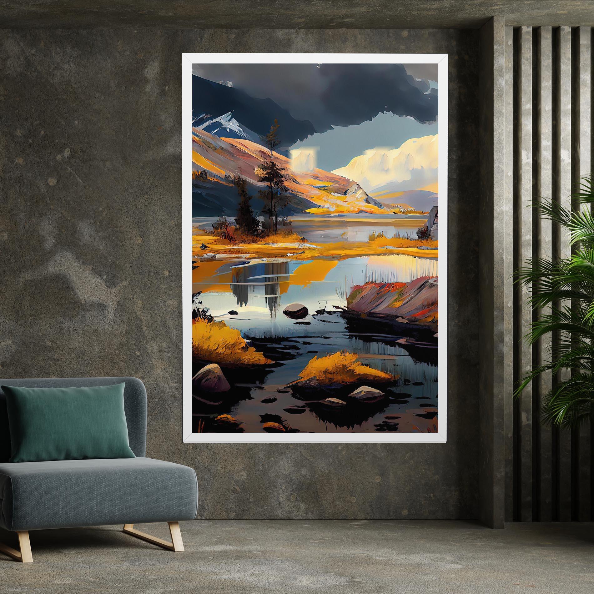 Leinwandbild Autumn Landscape mockup 7