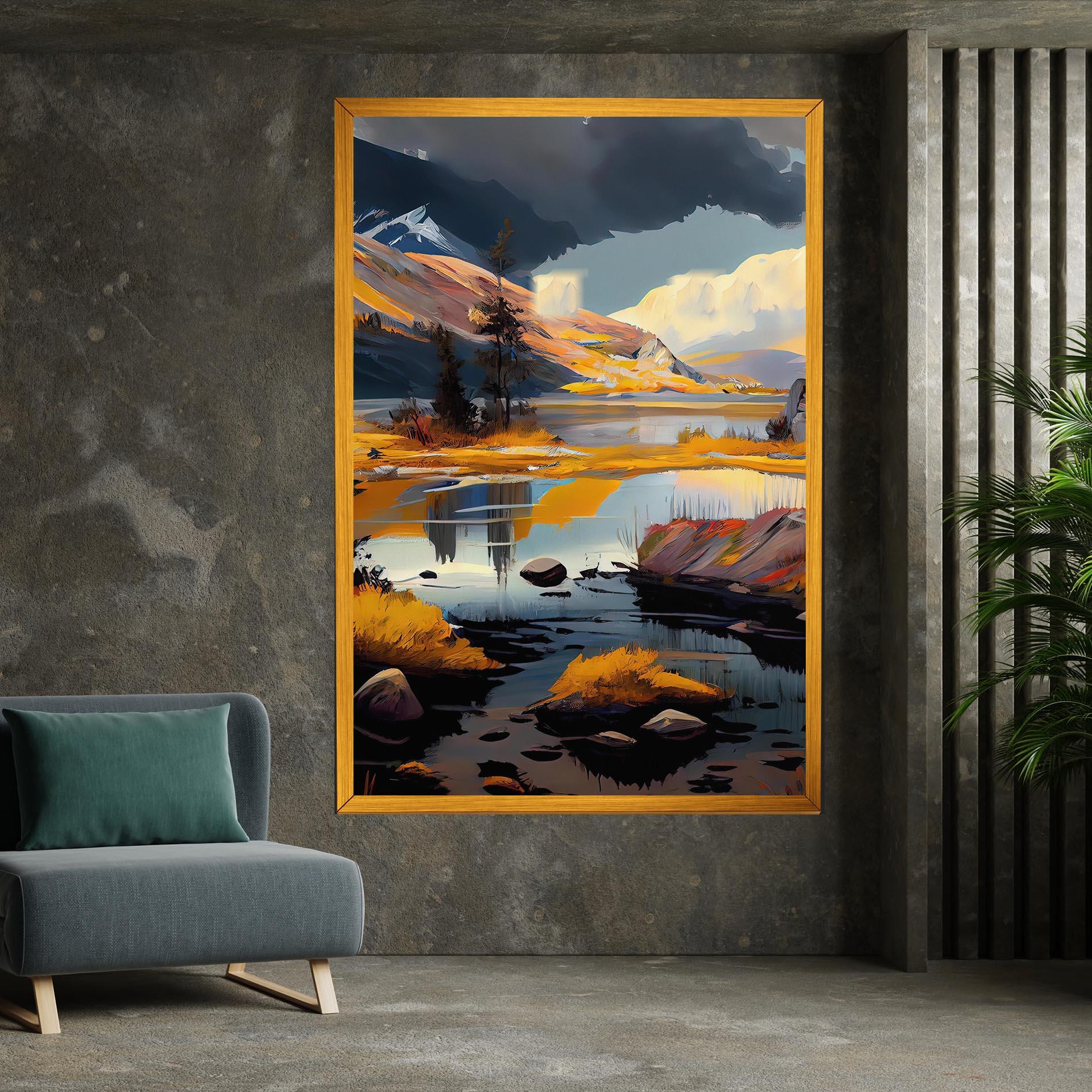 Leinwandbild Autumn Landscape mockup 7