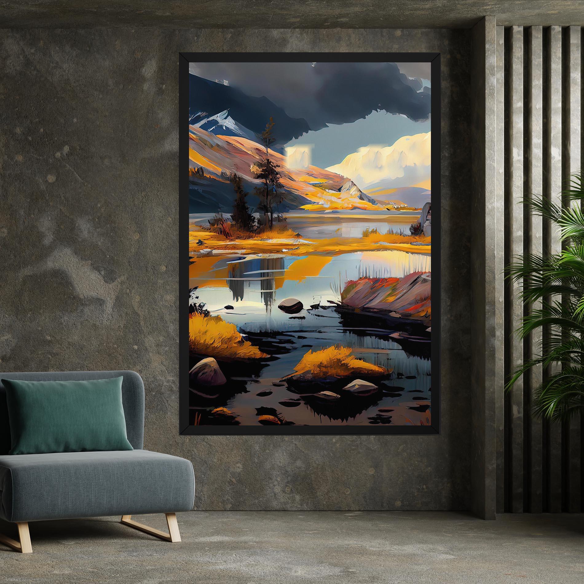 Leinwandbild Autumn Landscape mockup 7