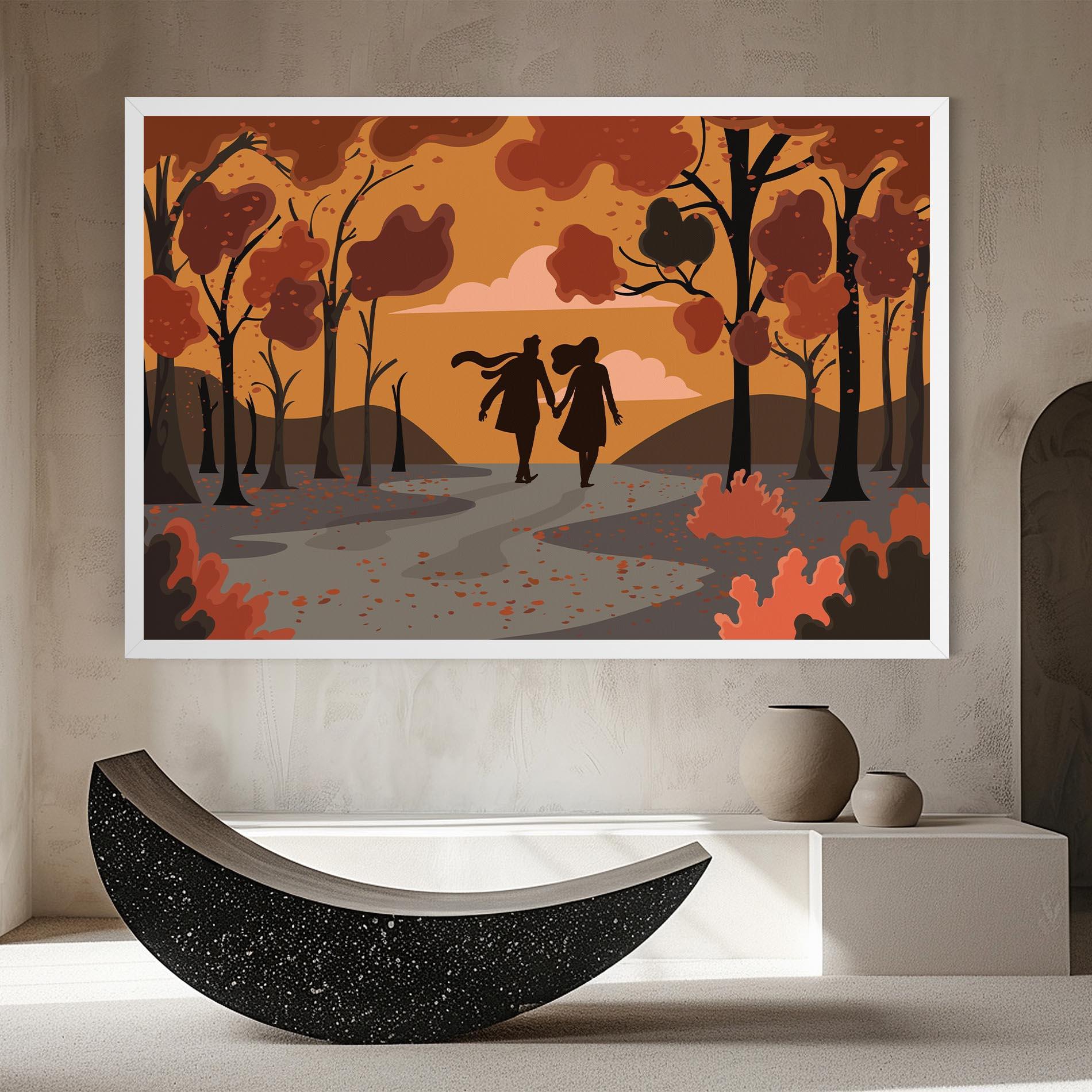 Leinwandbild Autumn Couple mockup 8
