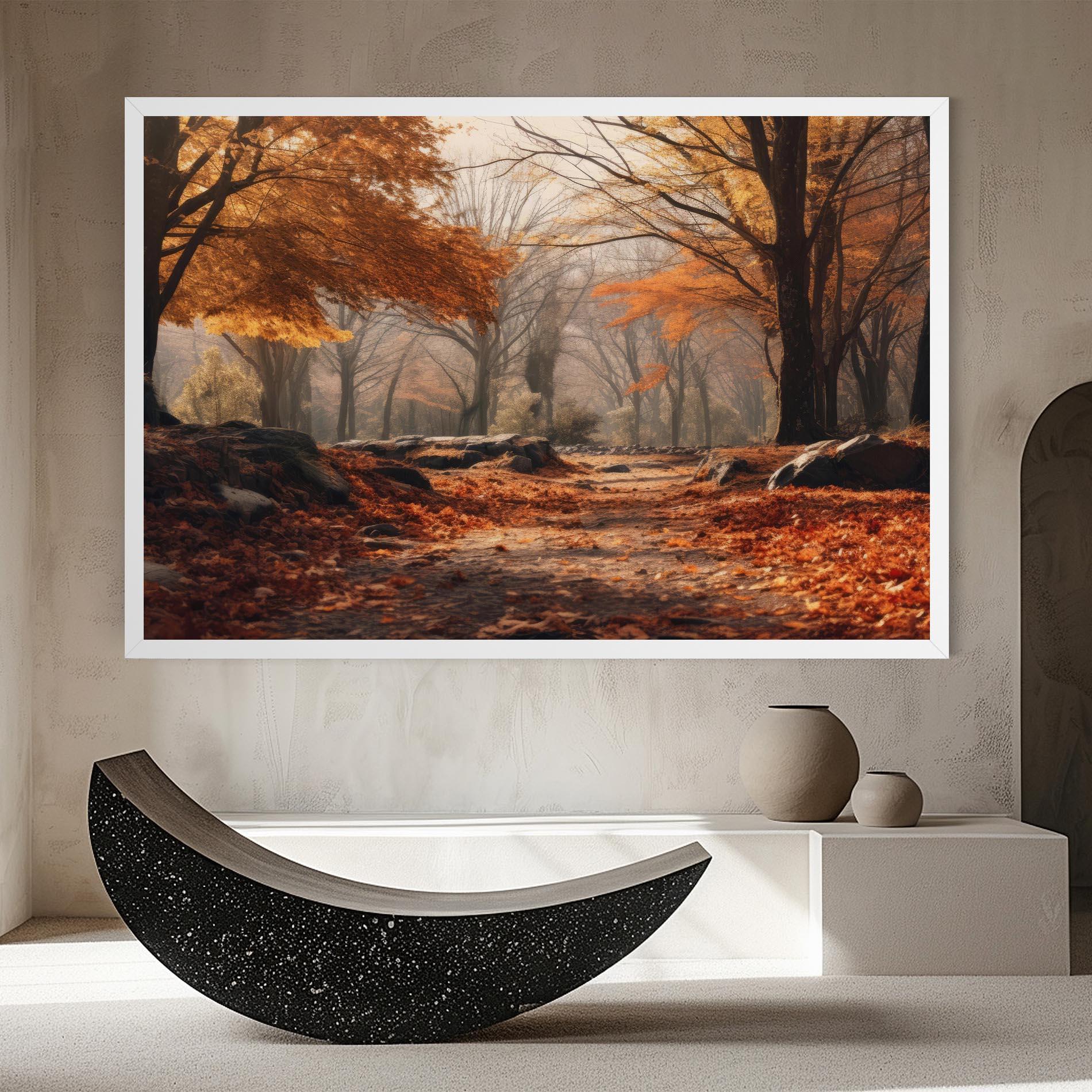 Leinwandbild Autumn Forest mockup 8