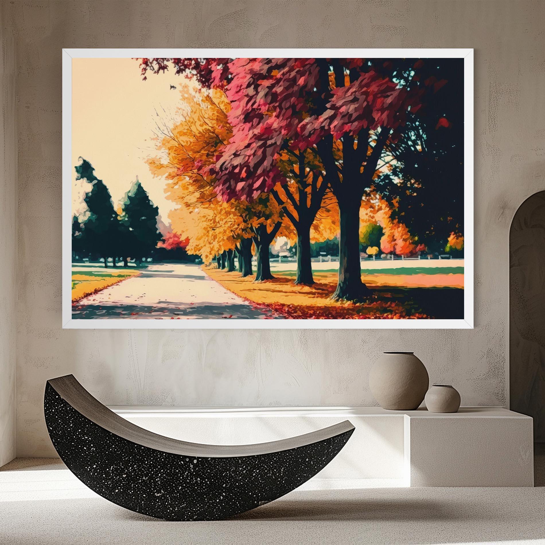 Leinwandbild Autumn Park mockup 8