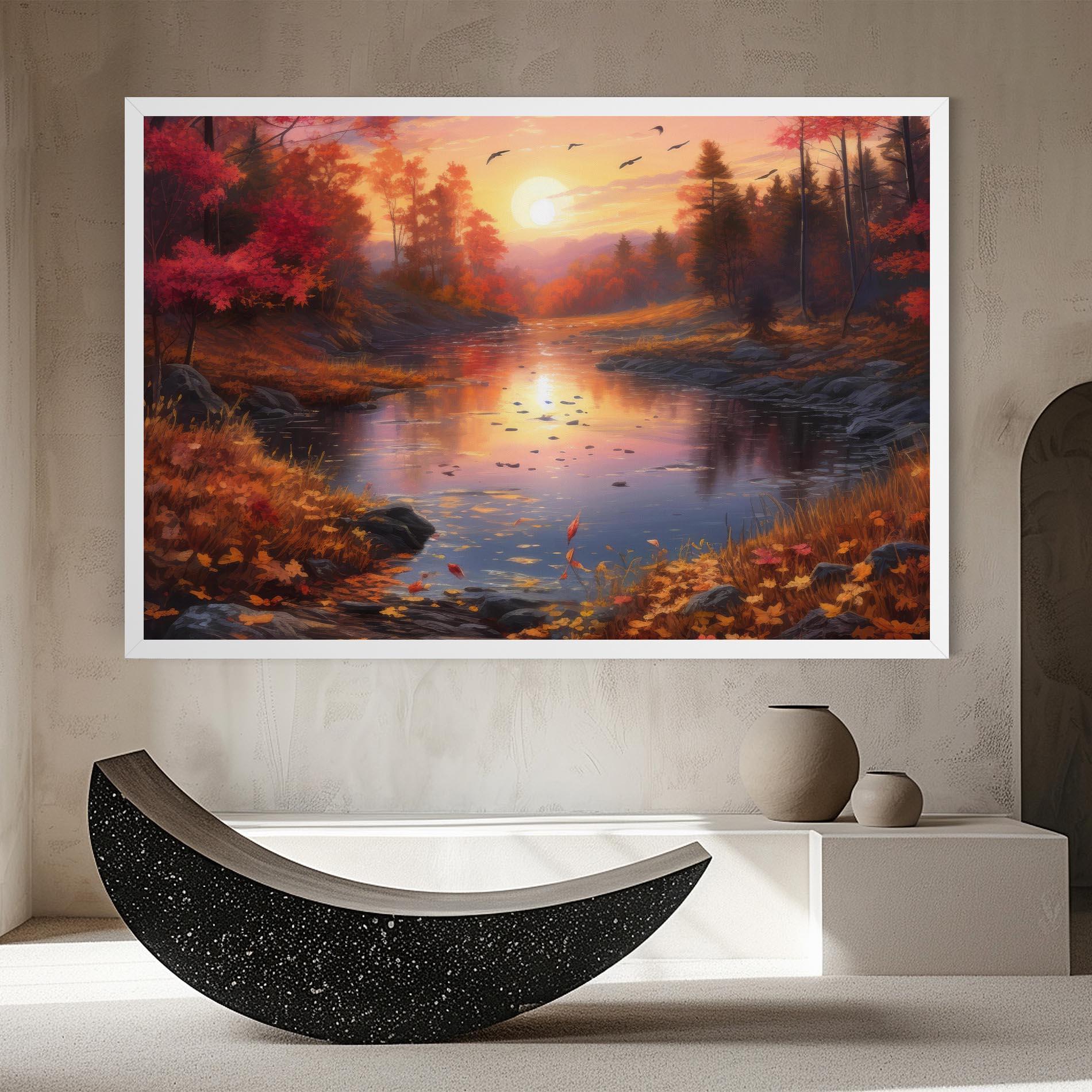 Leinwandbild Autumn Sunset mockup 8
