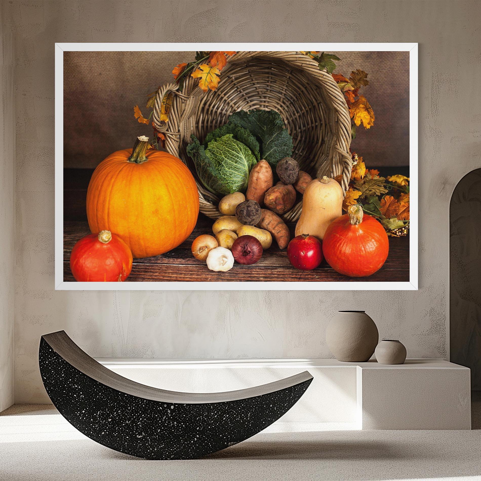 Leinwandbild Autumn Vegetables mockup 8