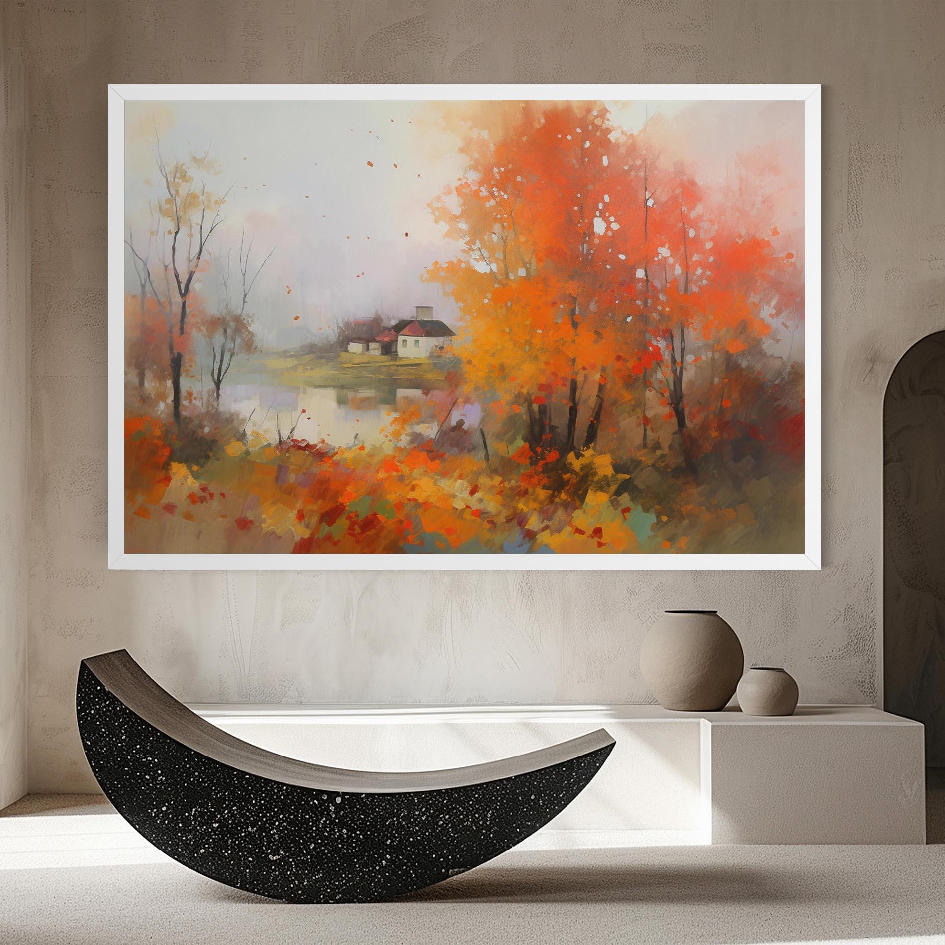 Leinwandbild Autumnal Painting mockup 8