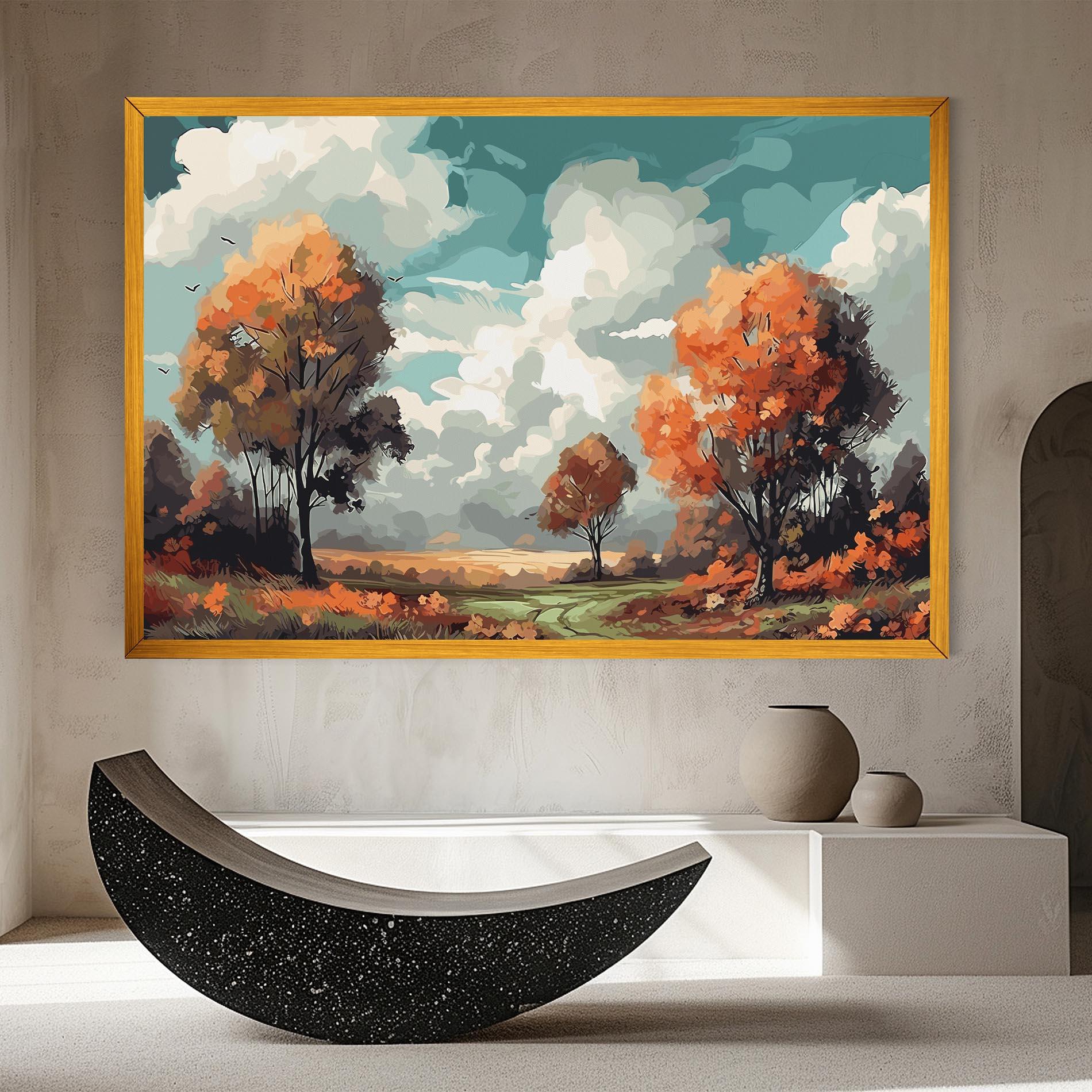 Leinwandbild Autumn Art mockup 8