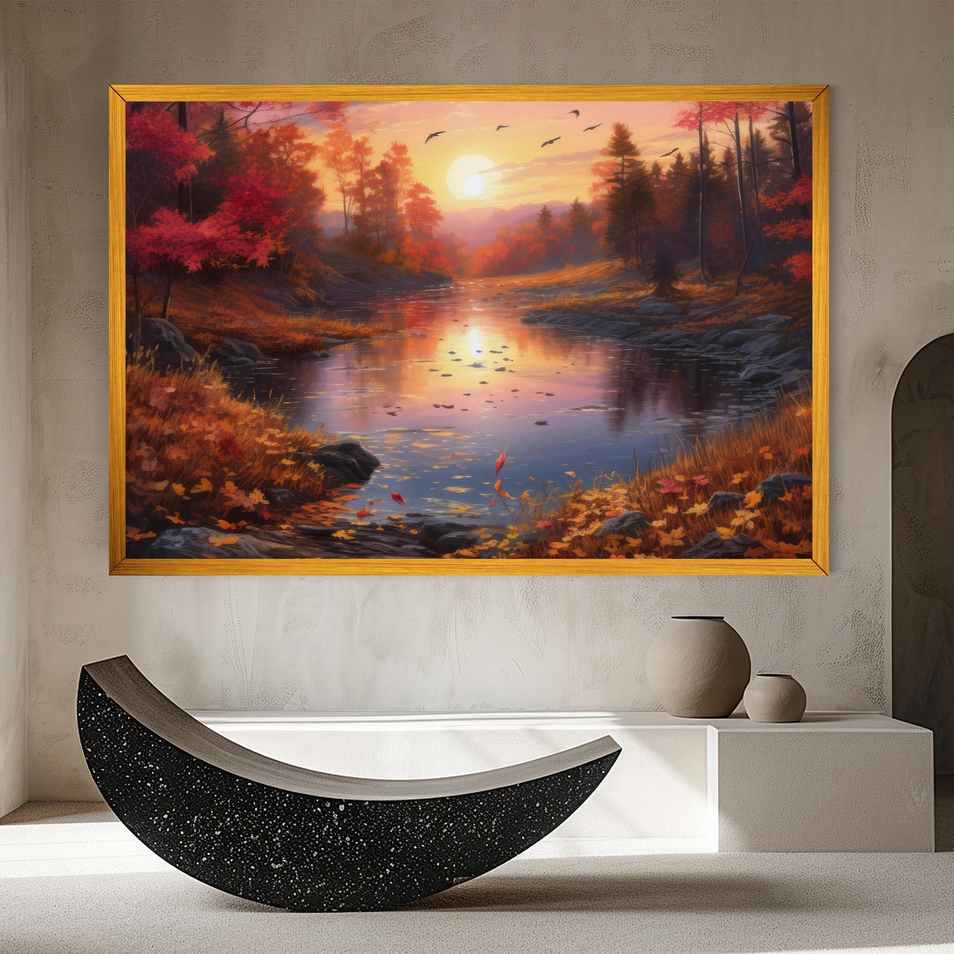 Leinwandbild Autumn Sunset mockup 8