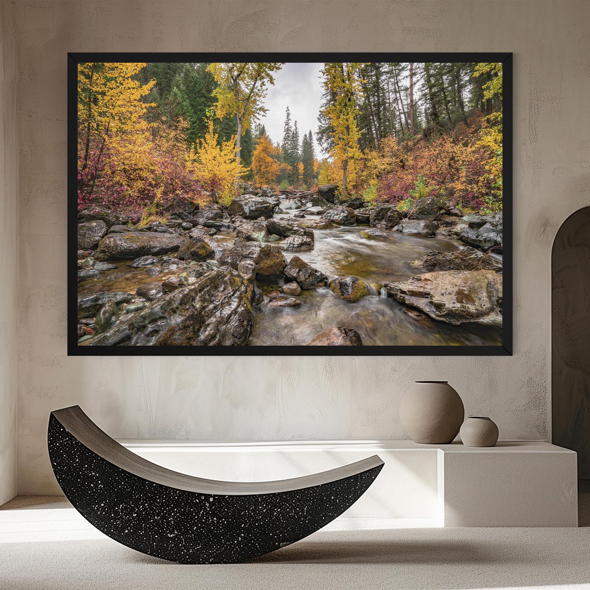 Leinwandbild Autumn Stream mockup 8