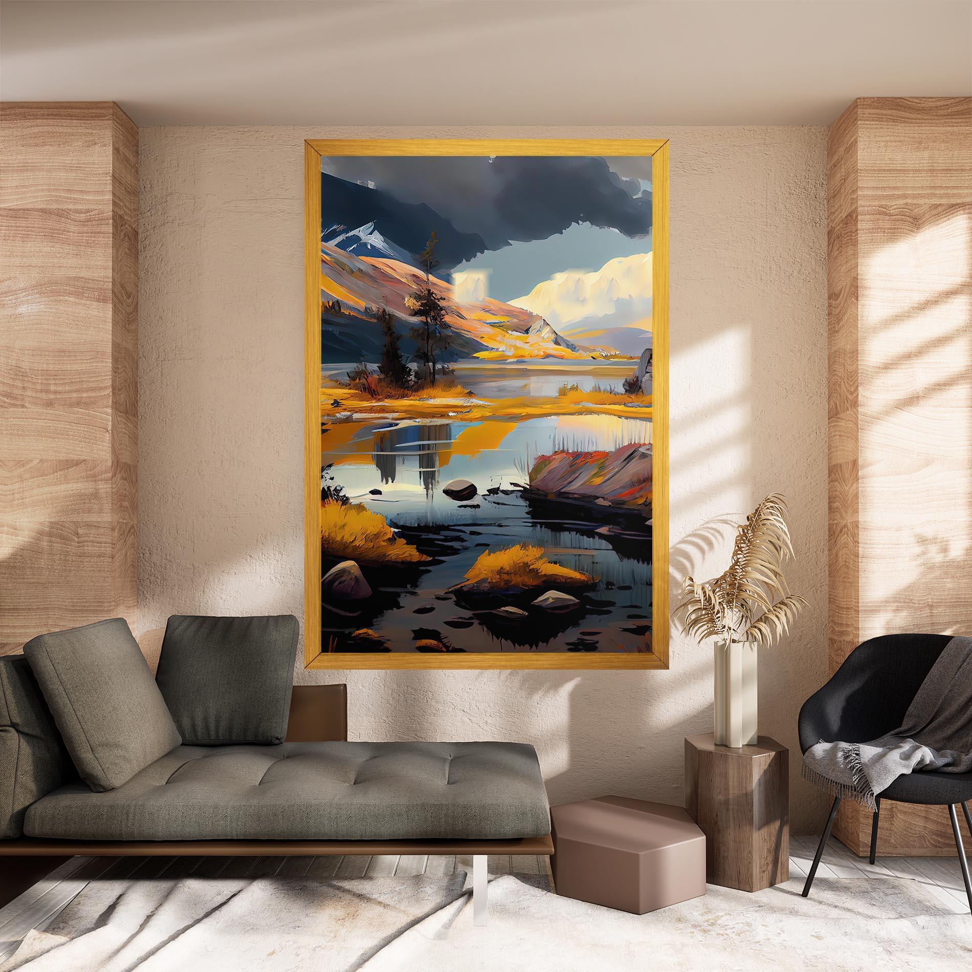 Leinwandbild Autumn Landscape mockup 8