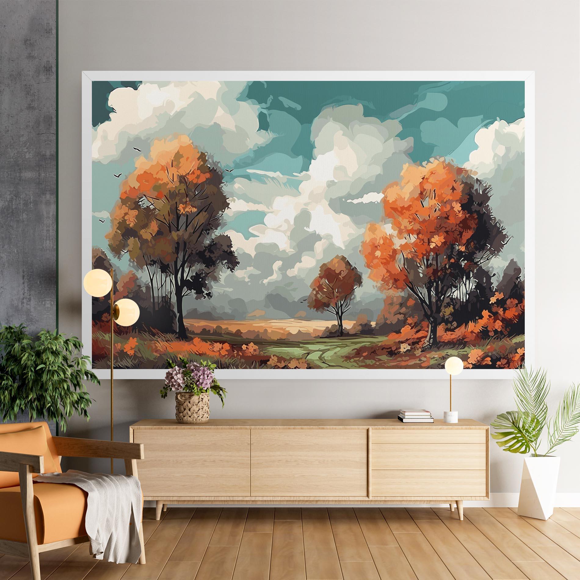 Leinwandbild Autumn Art mockup 9