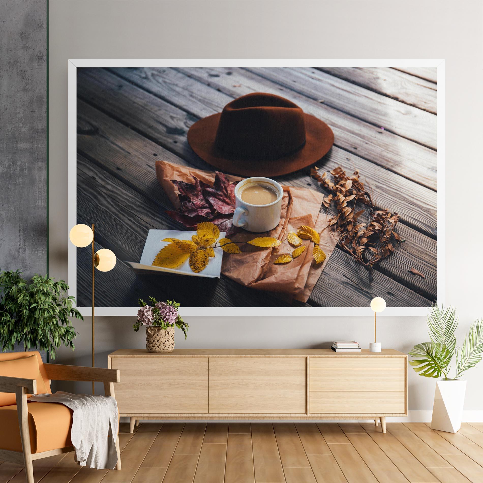Leinwandbild Autumn Coffee Vibe mockup 9