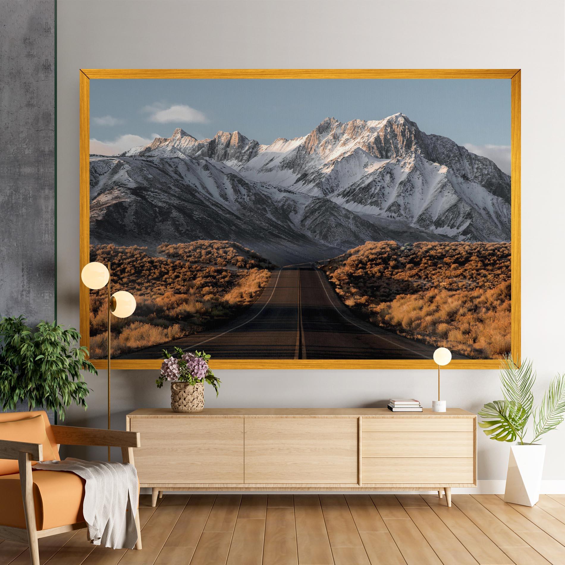 Leinwandbild Autumn Mountain View mockup 9